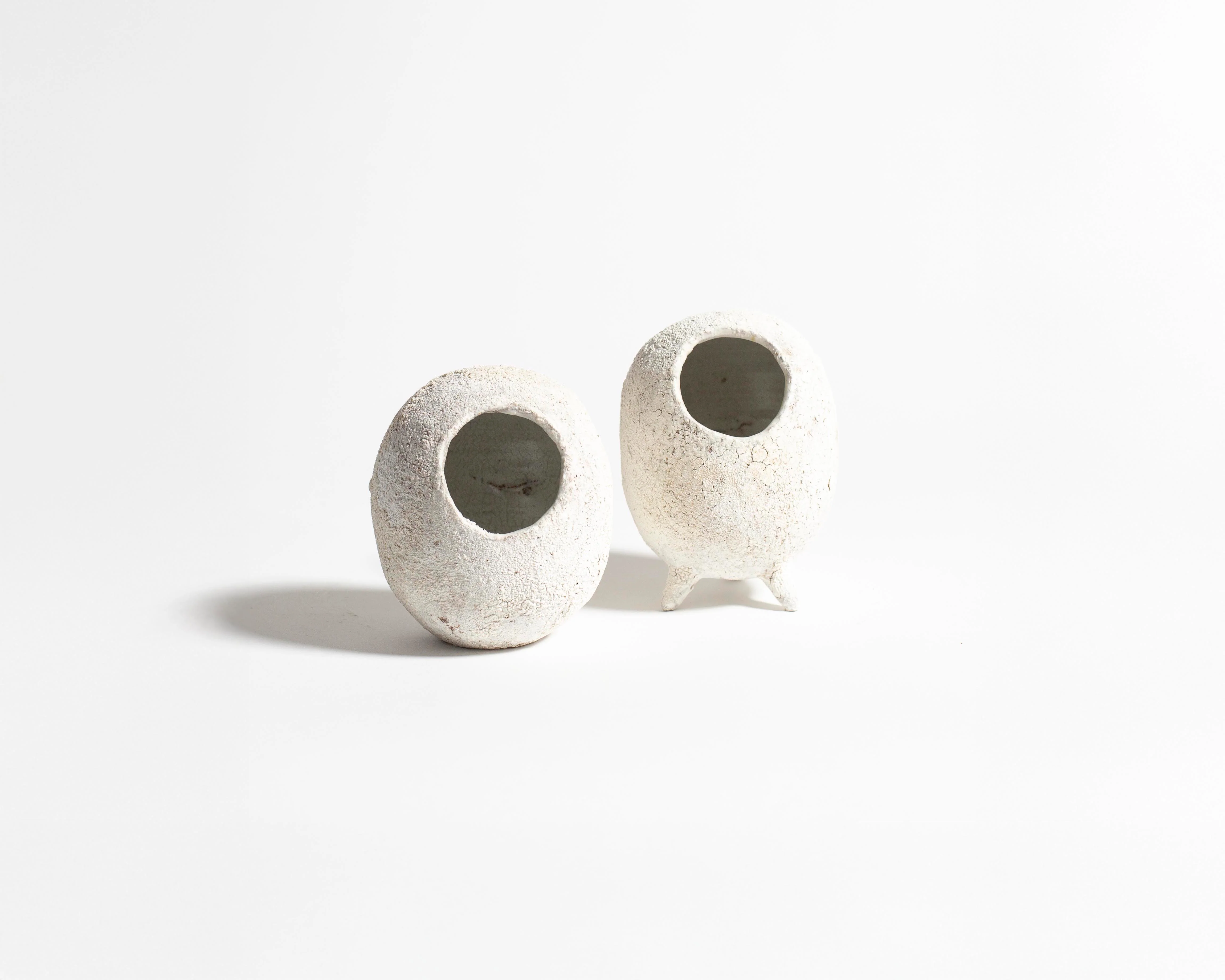 Akiko Hirai Laughing Cocoon Sugar Jar in White - Image 5