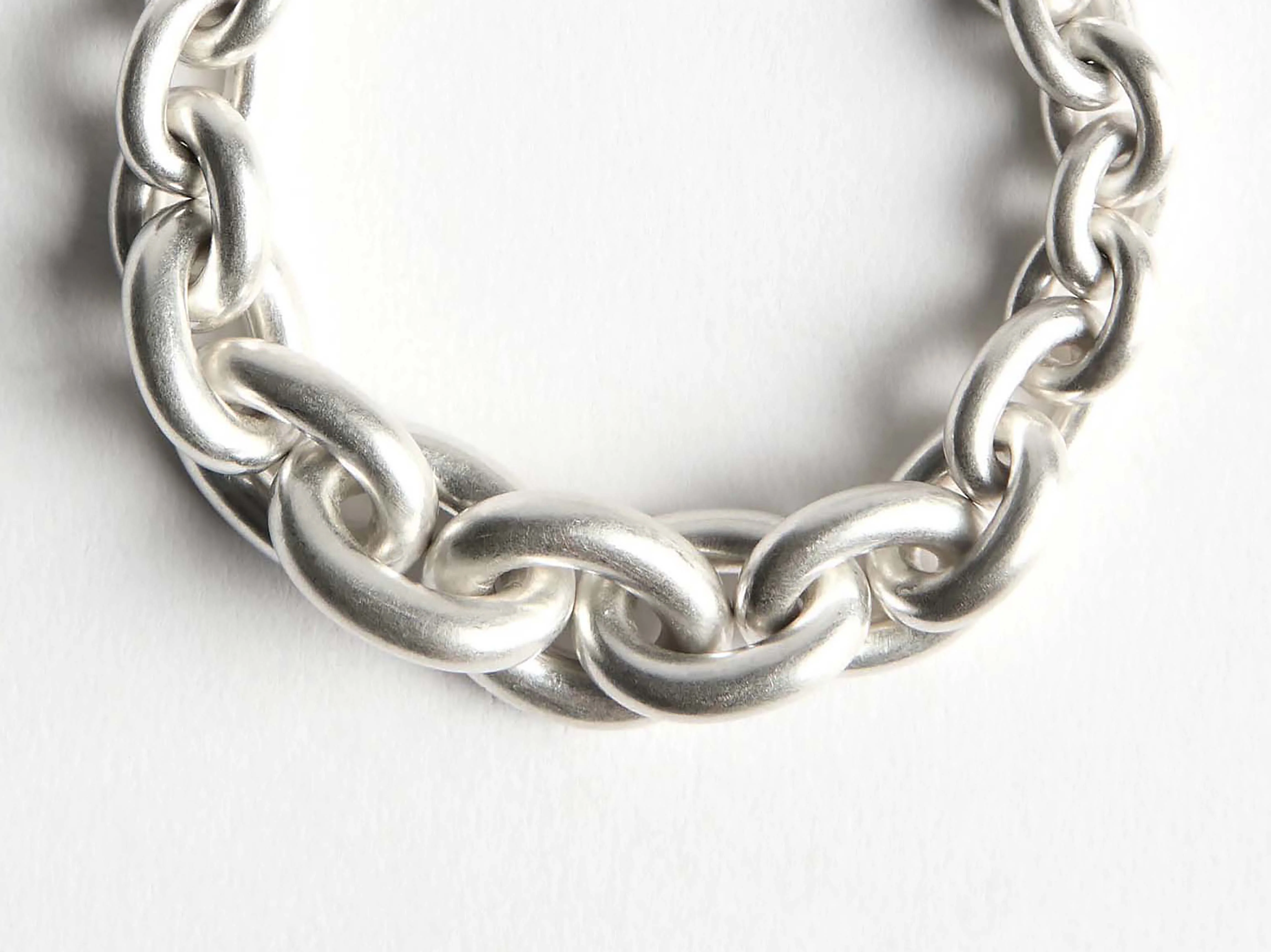 CHAIN-LINK BRACELET IN 18KT WHITE GOLD - Image 2