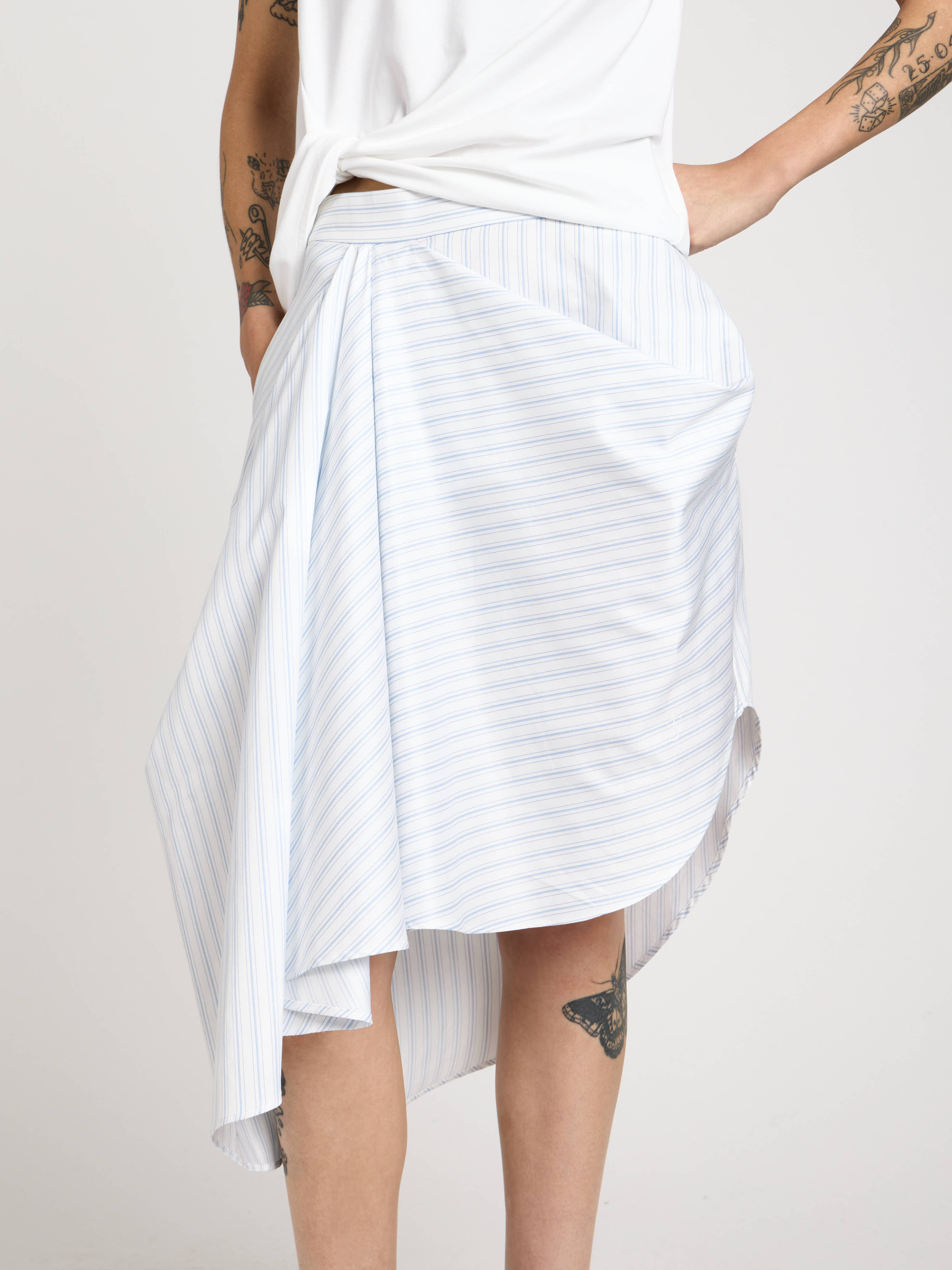 CL_ASYMMETRIC DRAPED SKIRT - WHITE/BLUE_SK0206PG1892