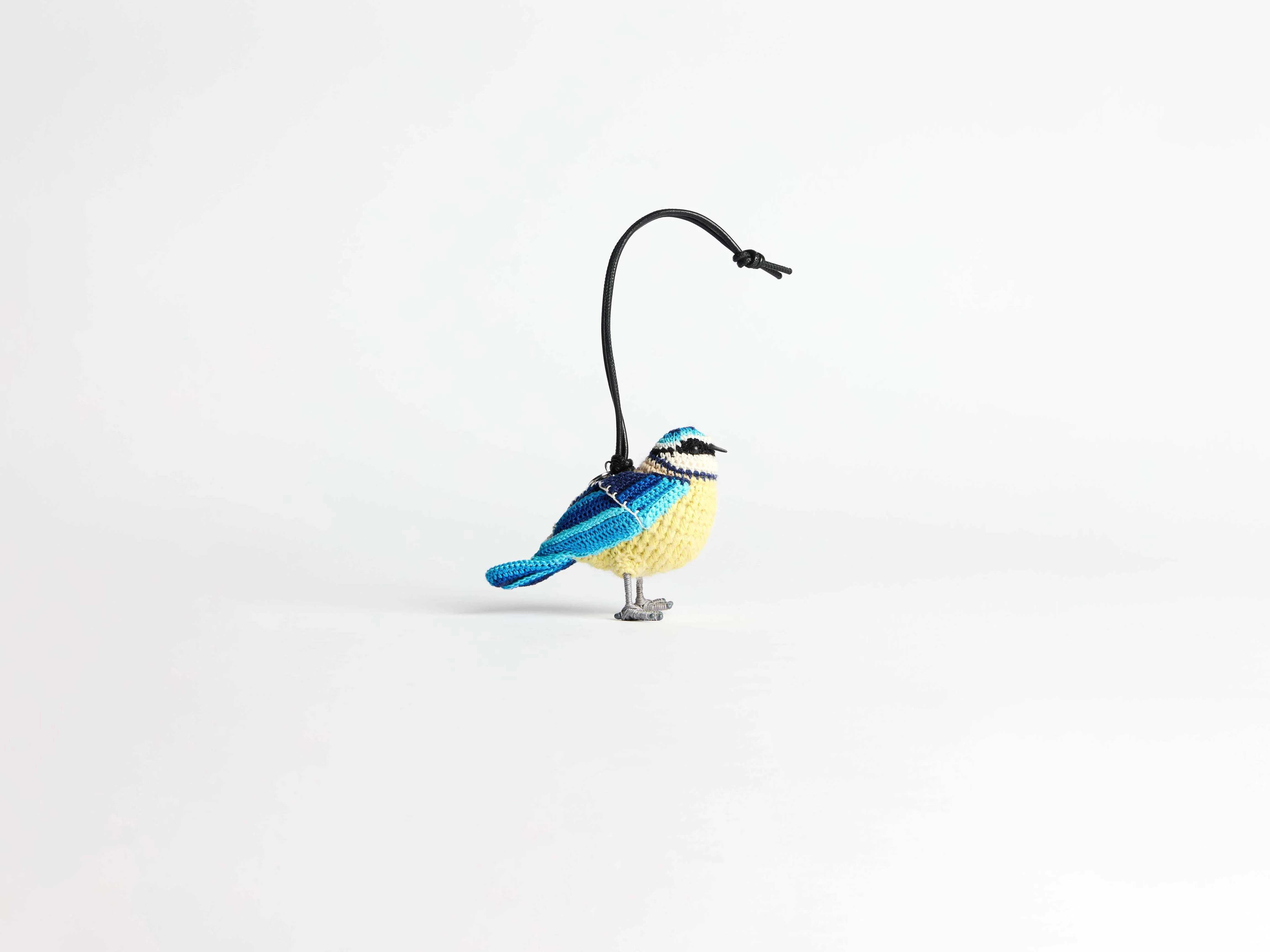 HAND-CROCHETED BLUE-TIT CHARM