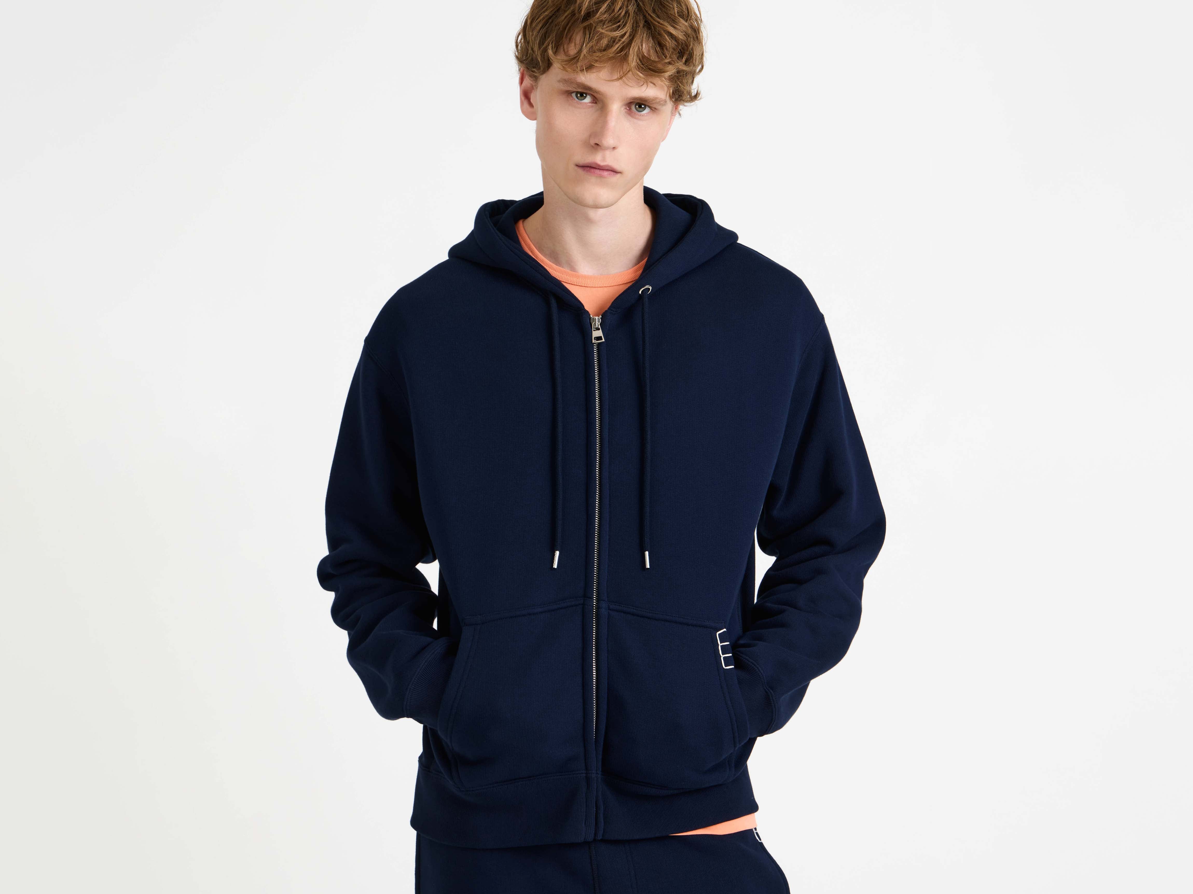 CL_FRONT ZIP HOODIE - NAVY_JW0241PG1901 - Image 2