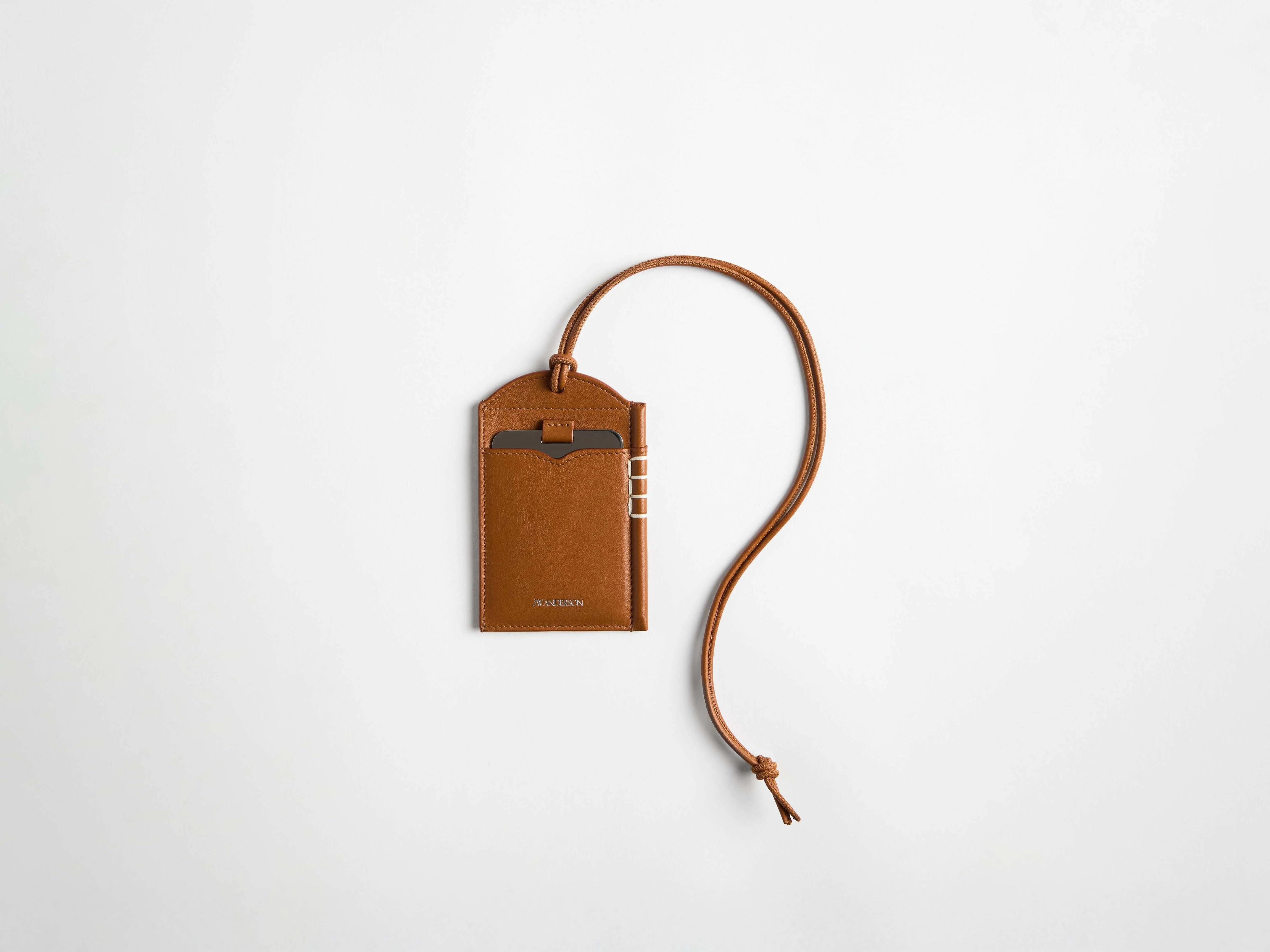 LEATHER LOAFER MIRROR CASE IN TAN