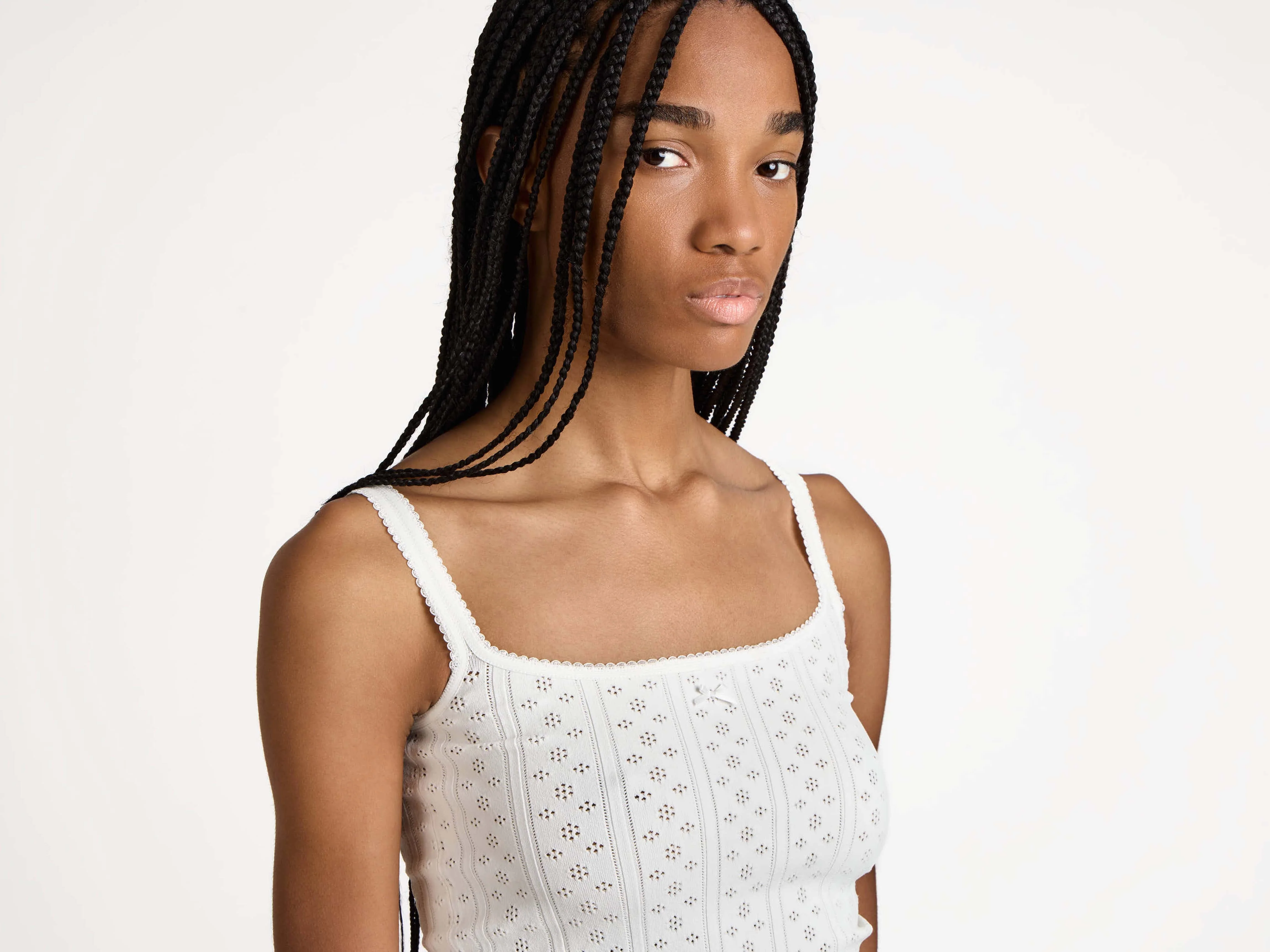 CL_POINTELLE TANK TOP - OFF WHITE_KW1469YN0309 - Image 2