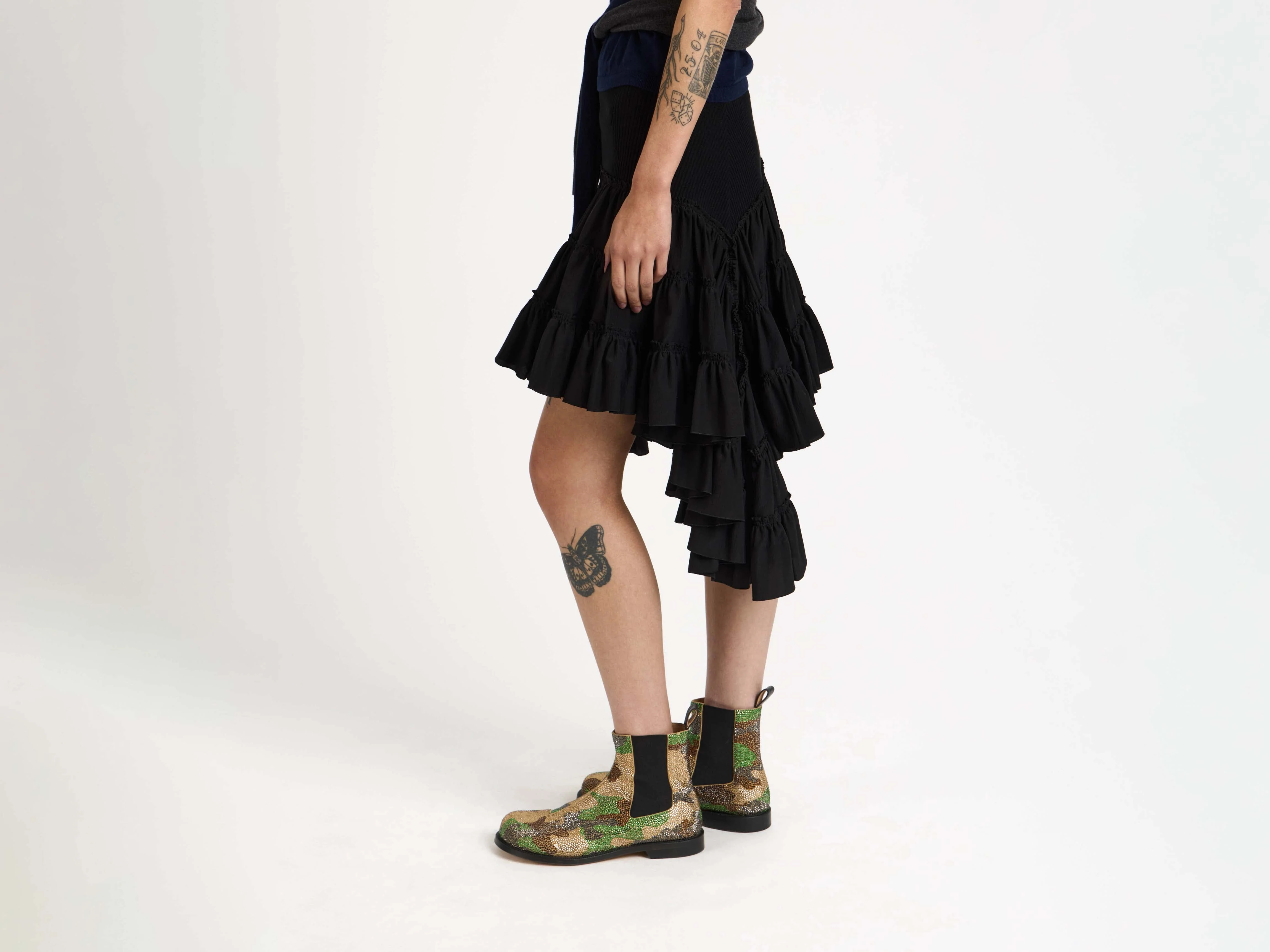 CL_RUFFLE SKIRT - BLACK_SK0198PG1899 - Image 2