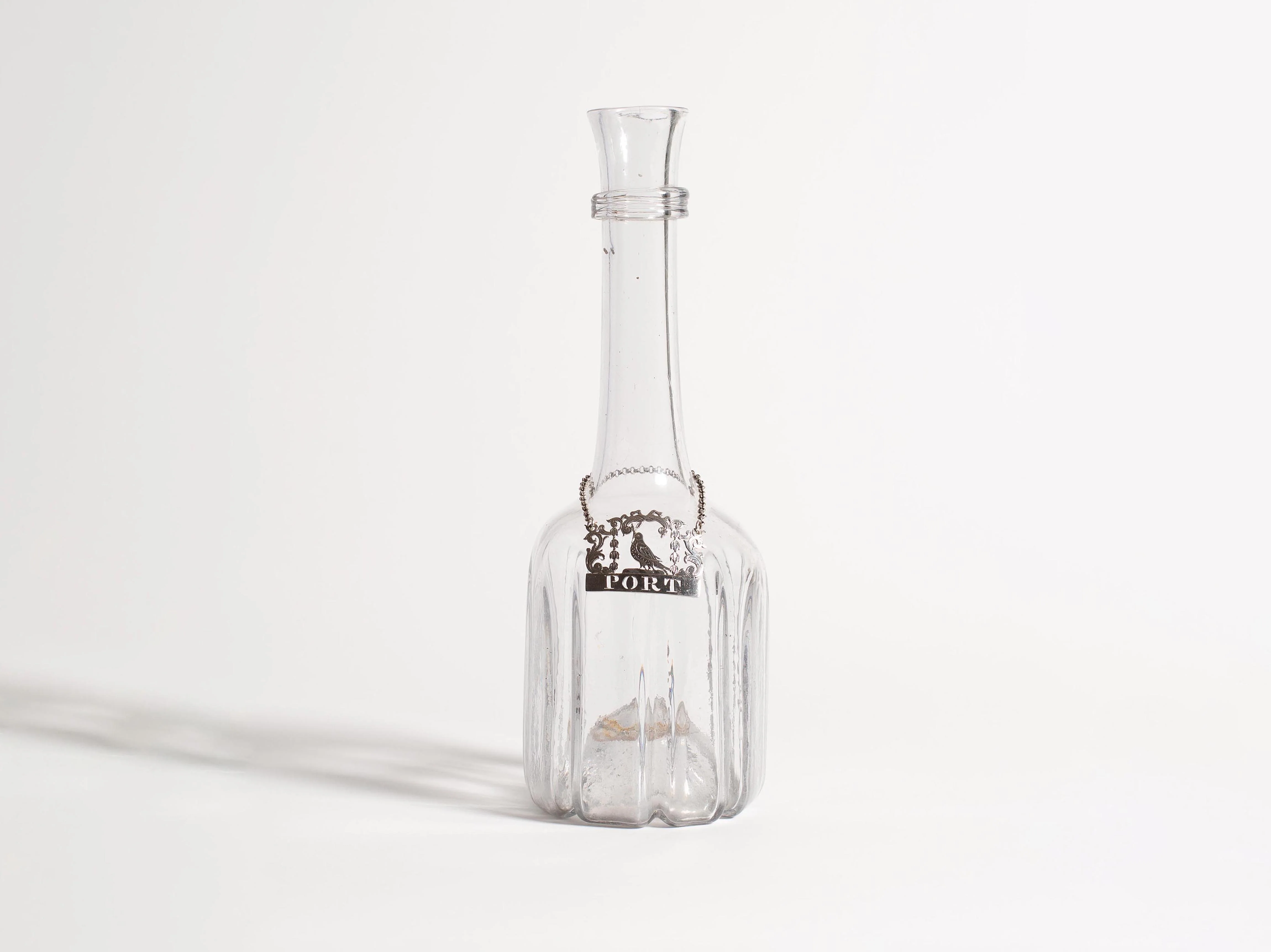 WILLIAM IV SILVER ARMORIAL WINE LABEL IN SILVER
