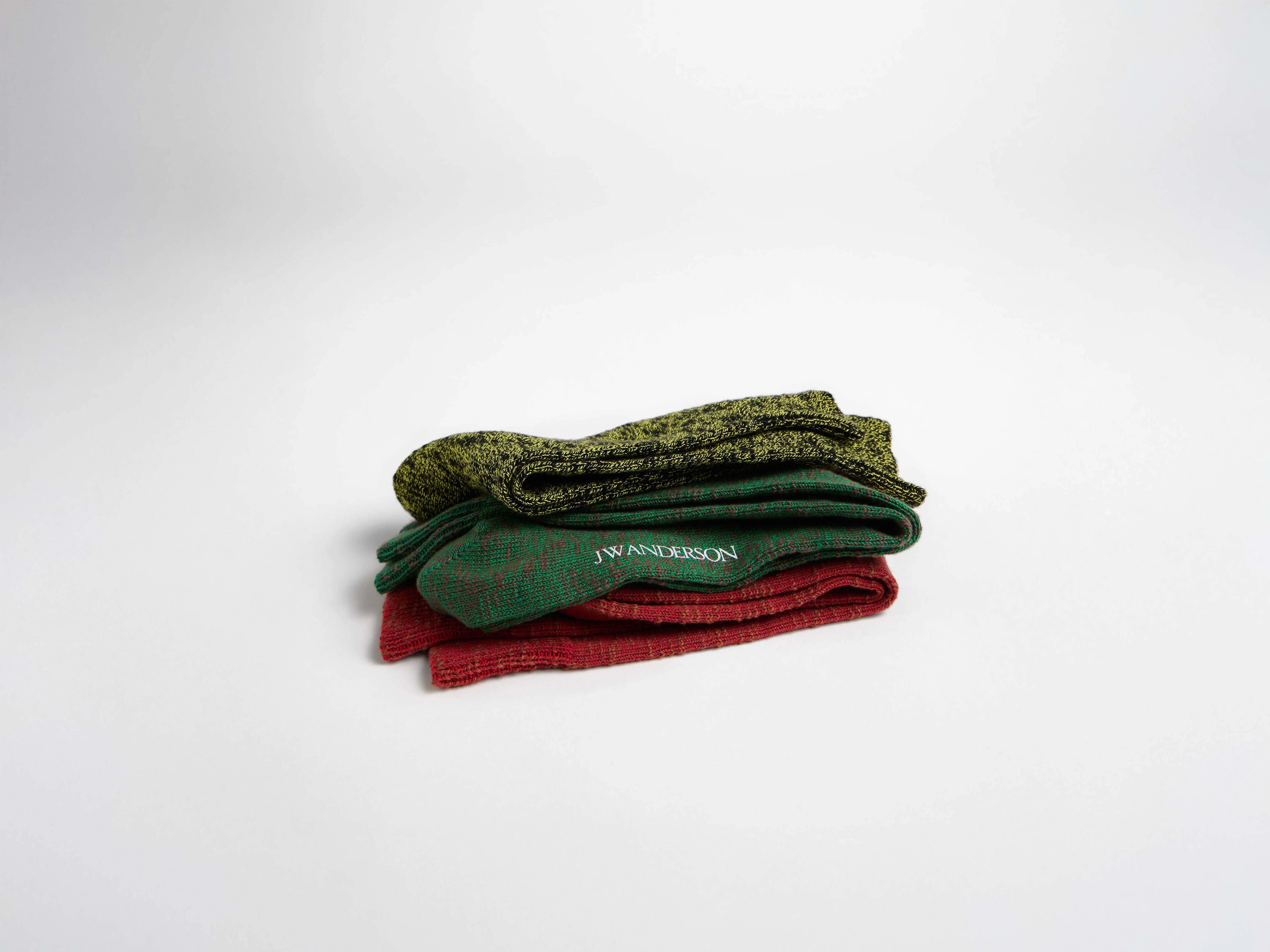 COTTON SLUB SOCK IN BLACK AND GREEN - Image 6