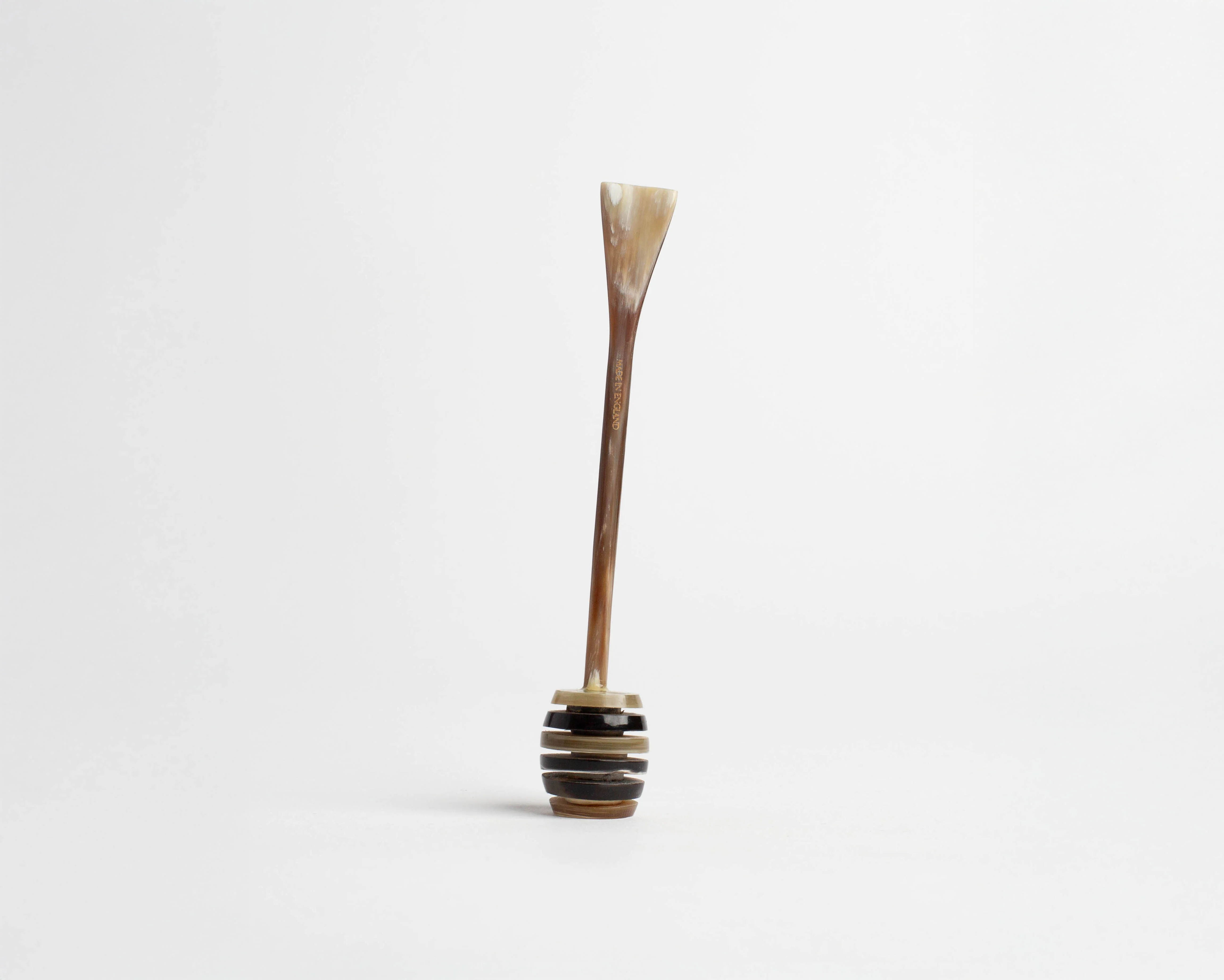HONEY DIPPER IN NATURAL HAND CARVED HORN - Image 2