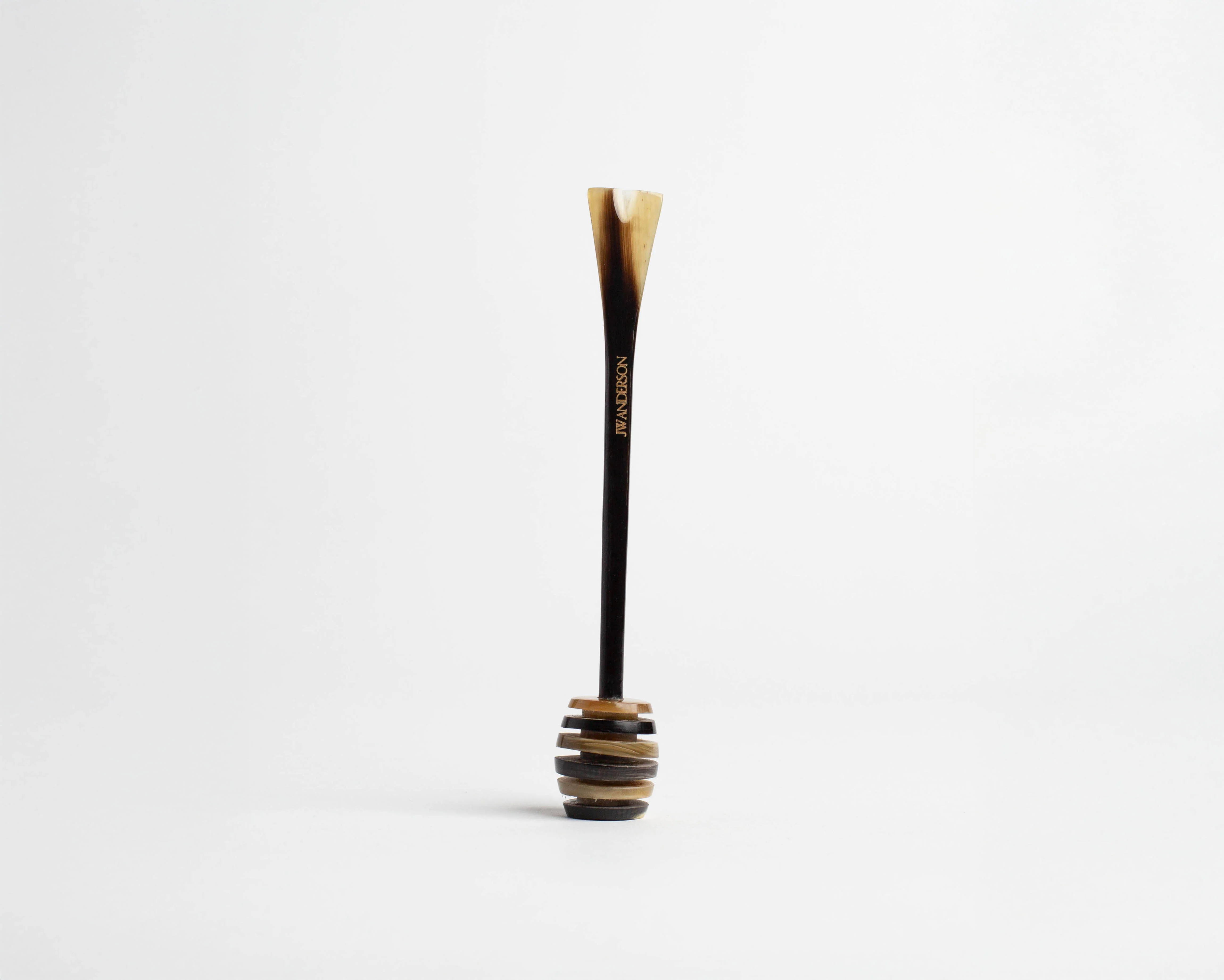 HONEY DIPPER IN NATURAL HAND CARVED HORN - Image 3