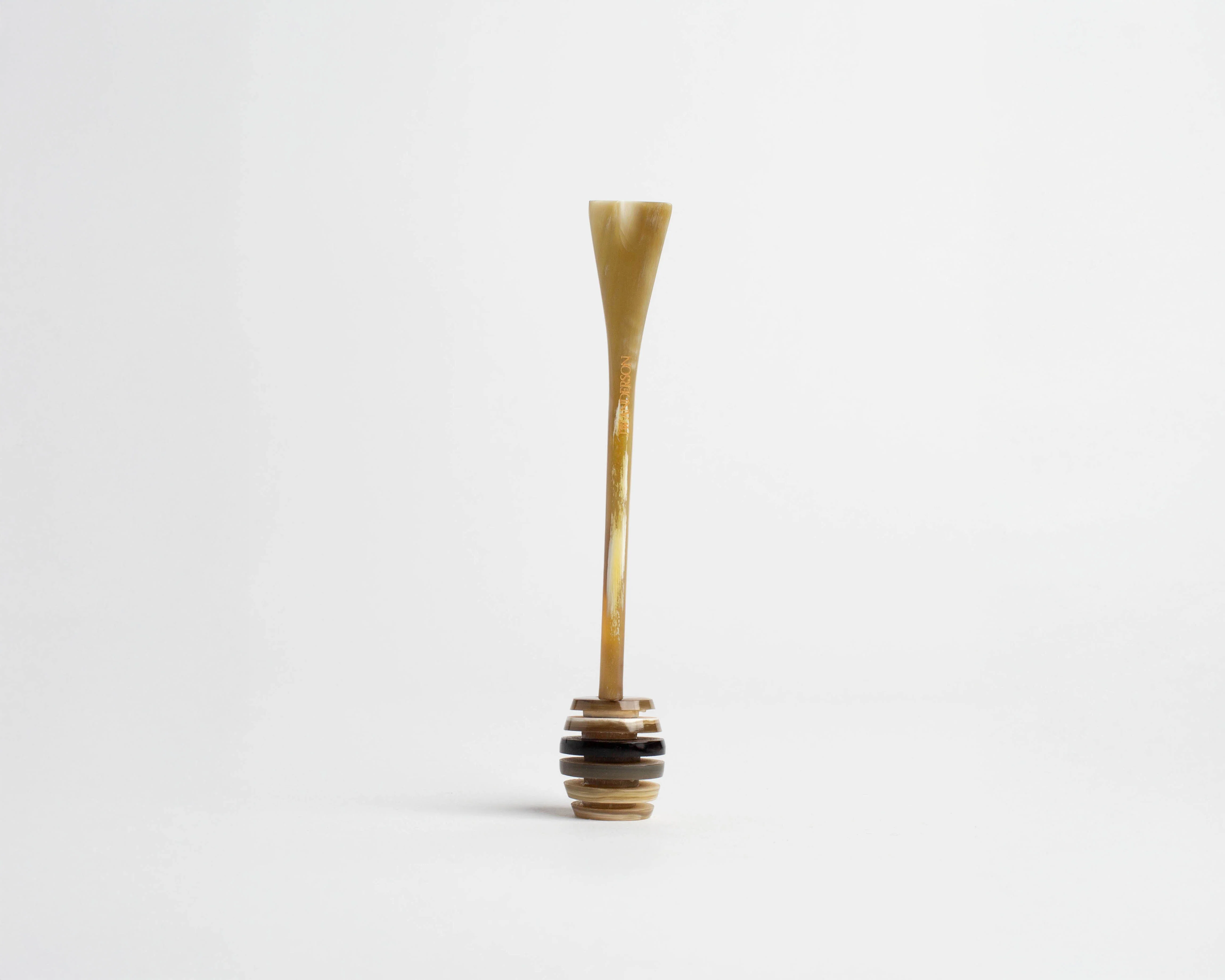 HONEY DIPPER IN NATURAL HAND CARVED HORN - Image 4