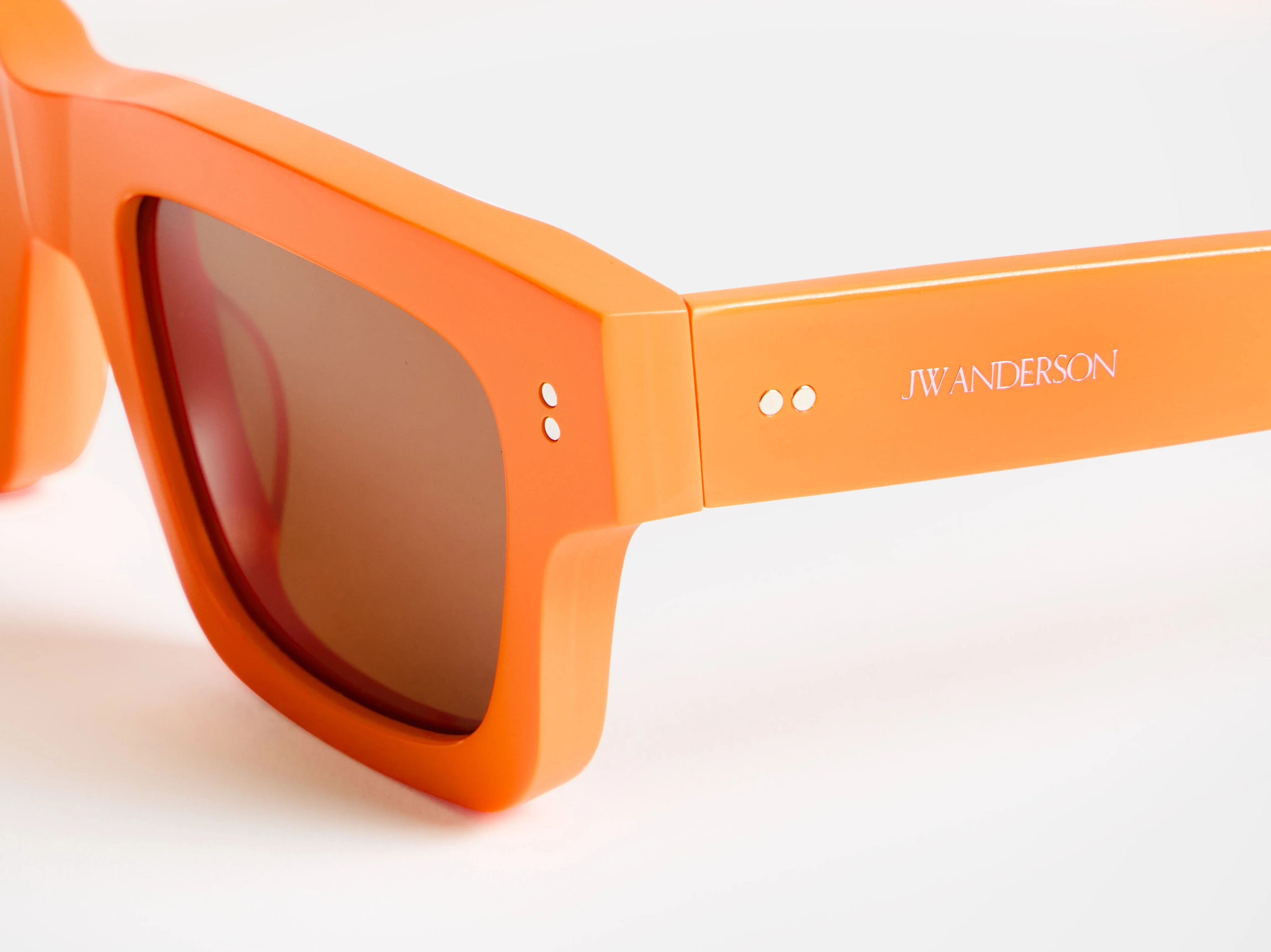 JWA02 RECTANGULAR SUNGLASSES IN ORANGE - Image 4