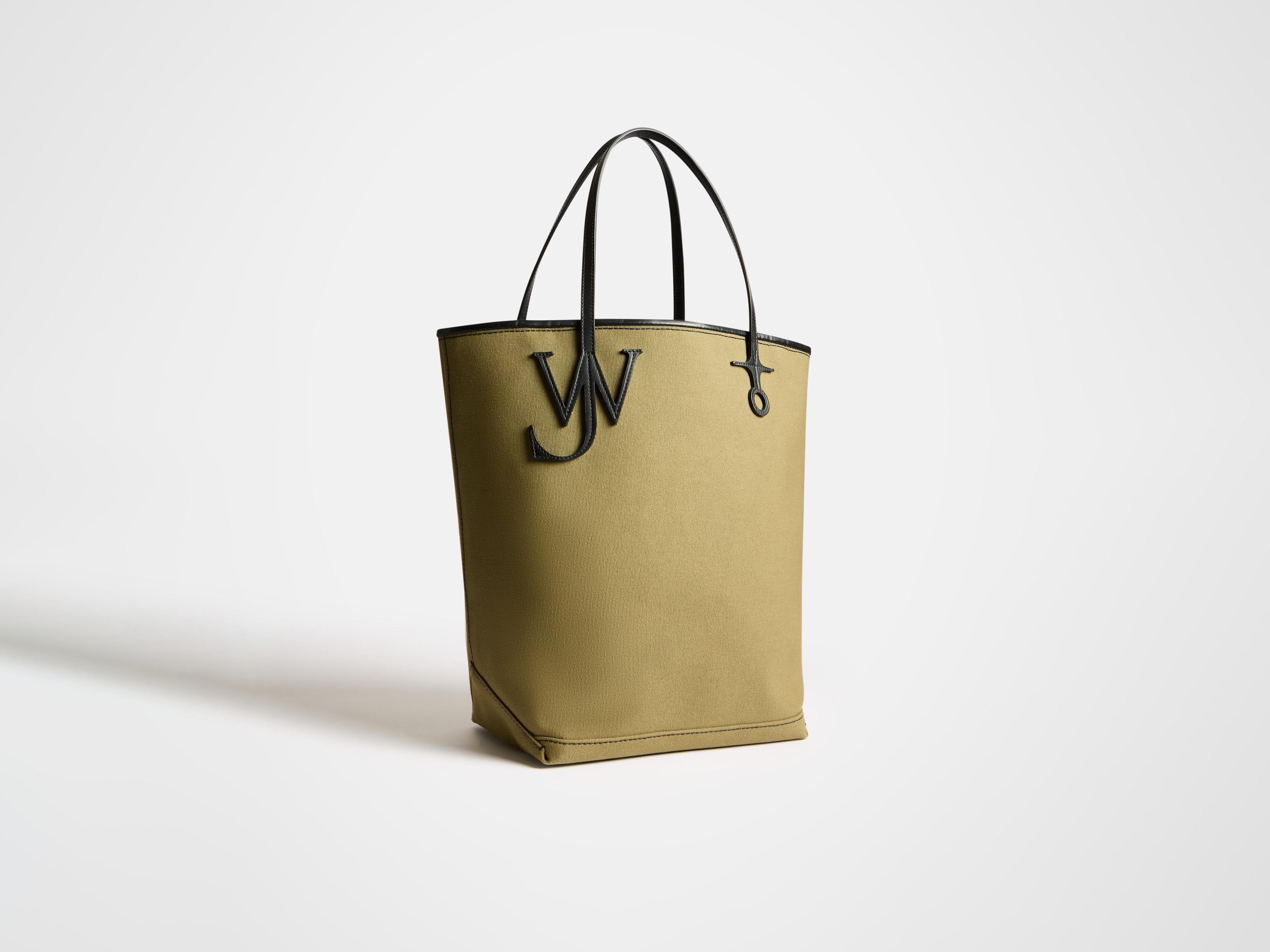 LARGE ANCHOR CANVAS TOTE IN KHAKI - Image 2