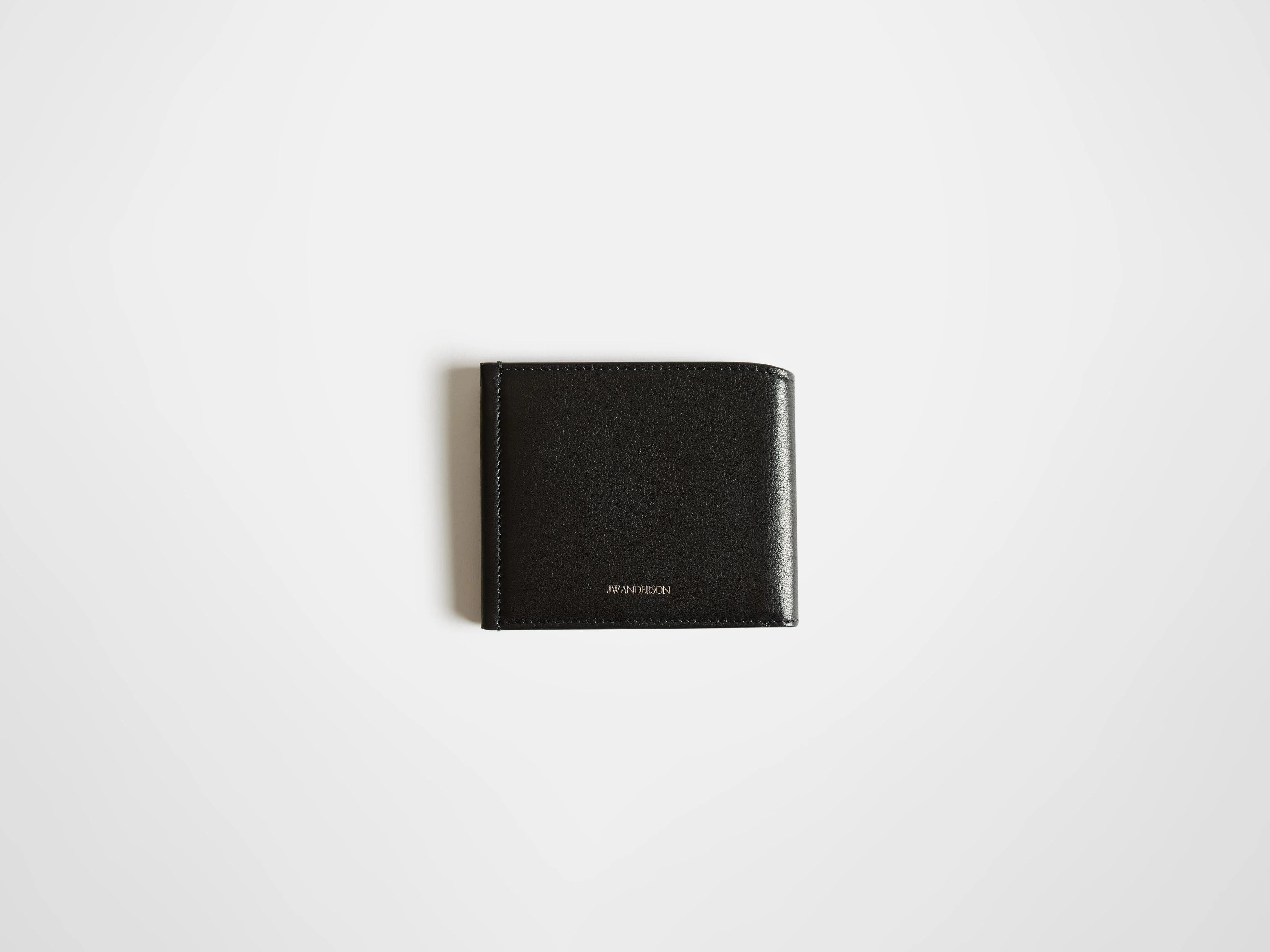 LEATHER LOAFER BI-FOLD WALLET IN BLACK - Image 2