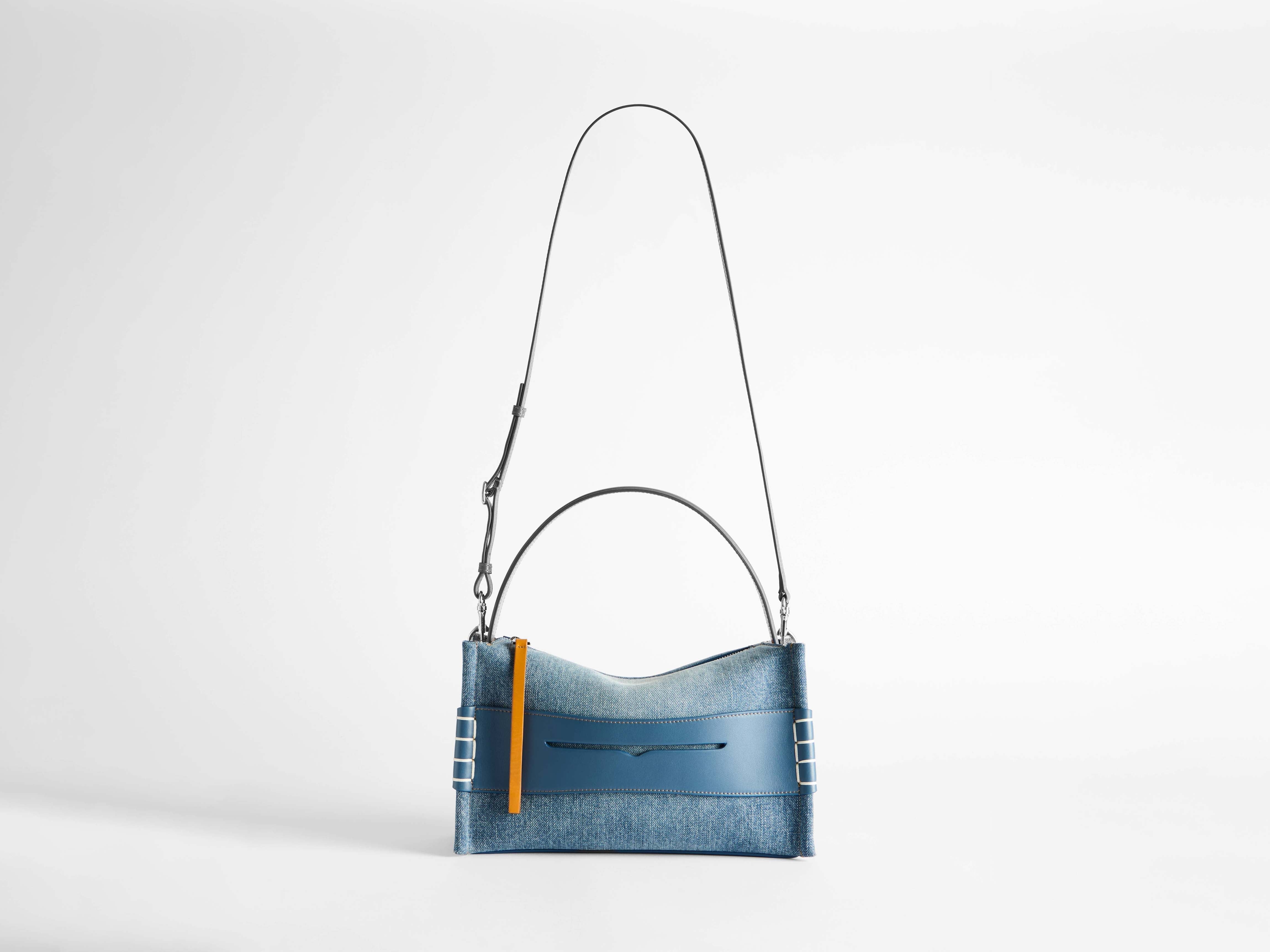 LOAFER BAG IN MID-BLUE DENIM - Image 4