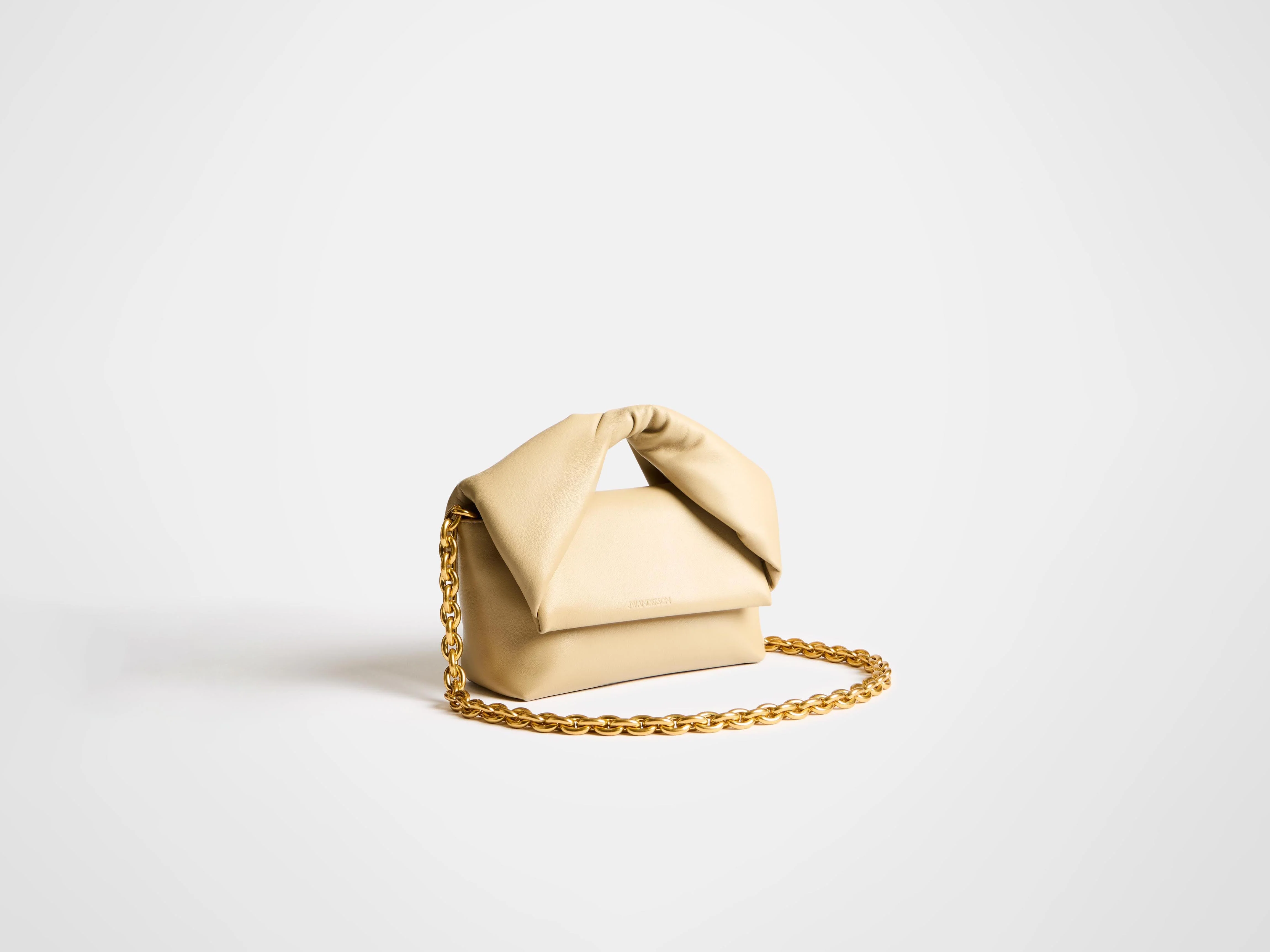 MEDIUM TWISTER BAG IN TAUPE LEATHER - Image 2