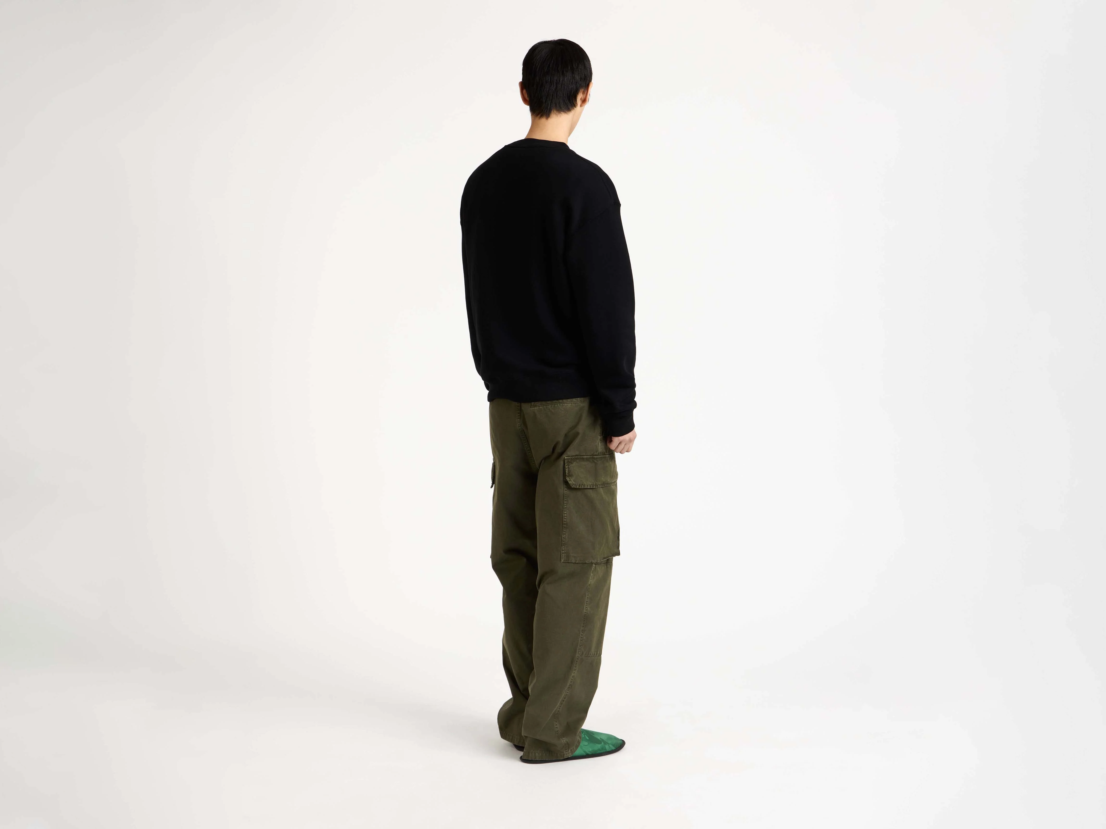 MENS 'ANONYMOUS LOVERS' SWEATSHIRT IN WASHED BLACK - Image 5