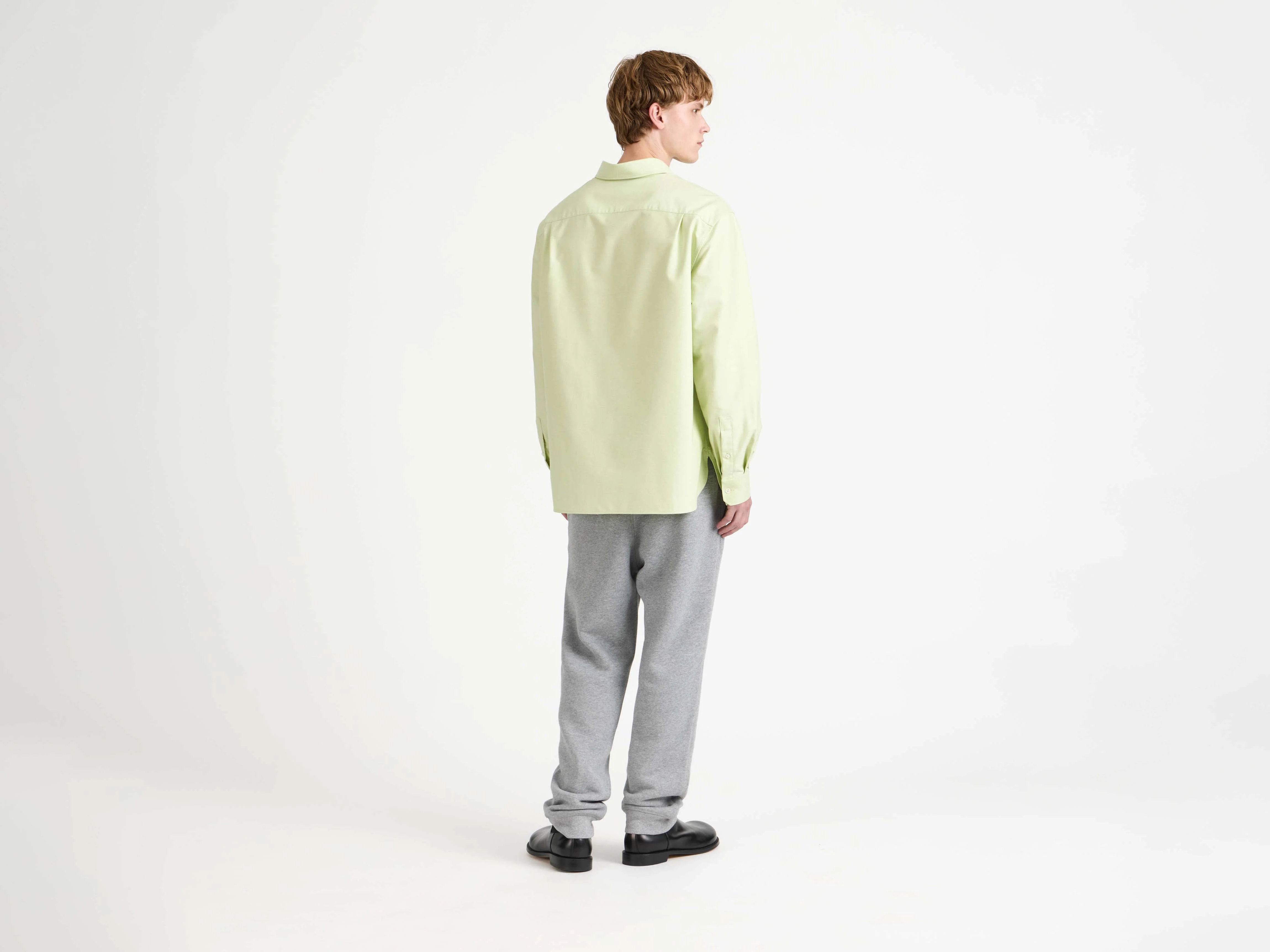 MENS CLASSIC SHIRT IN LIME - Image 2