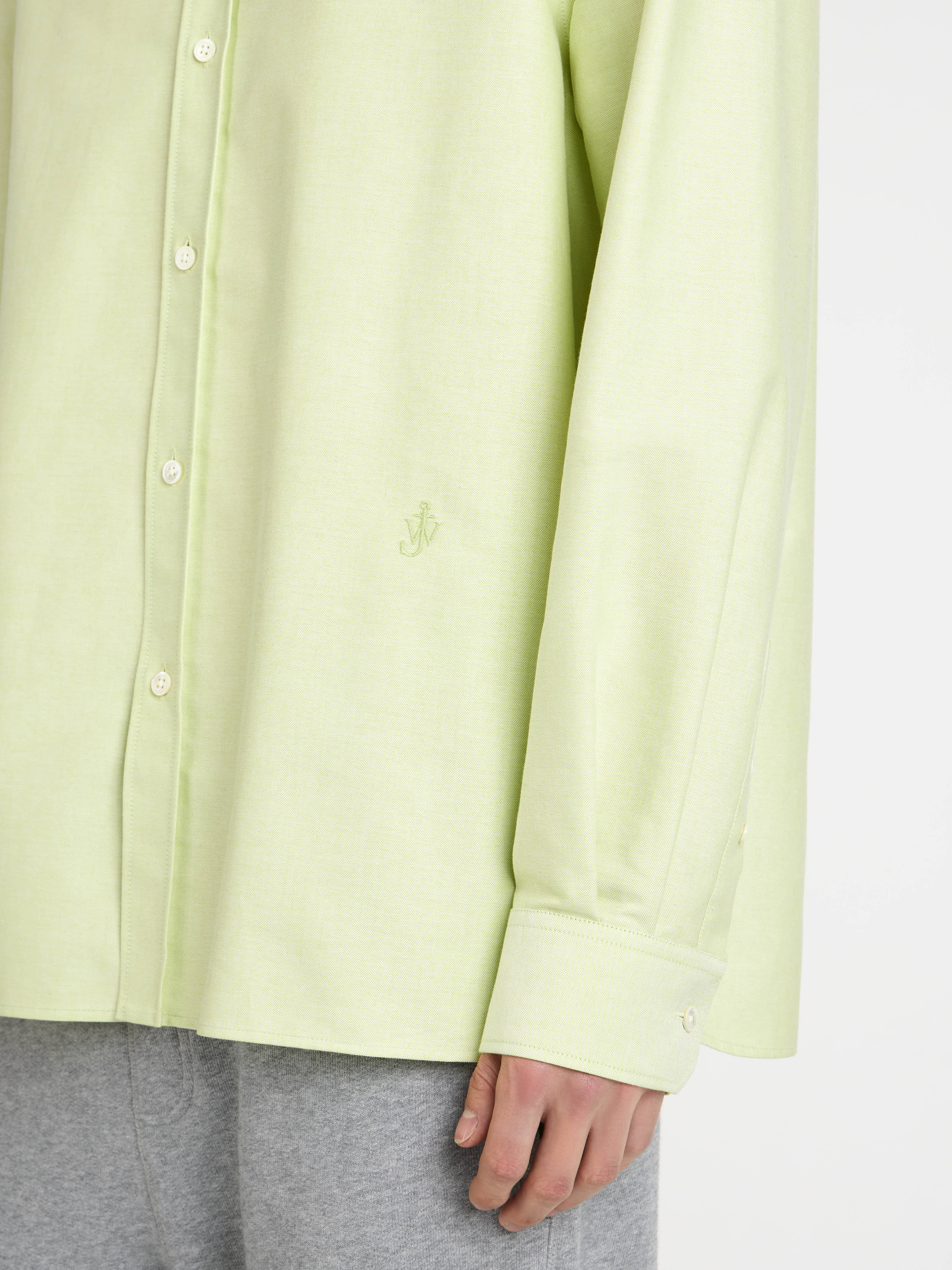 MENS CLASSIC SHIRT IN LIME - Image 4