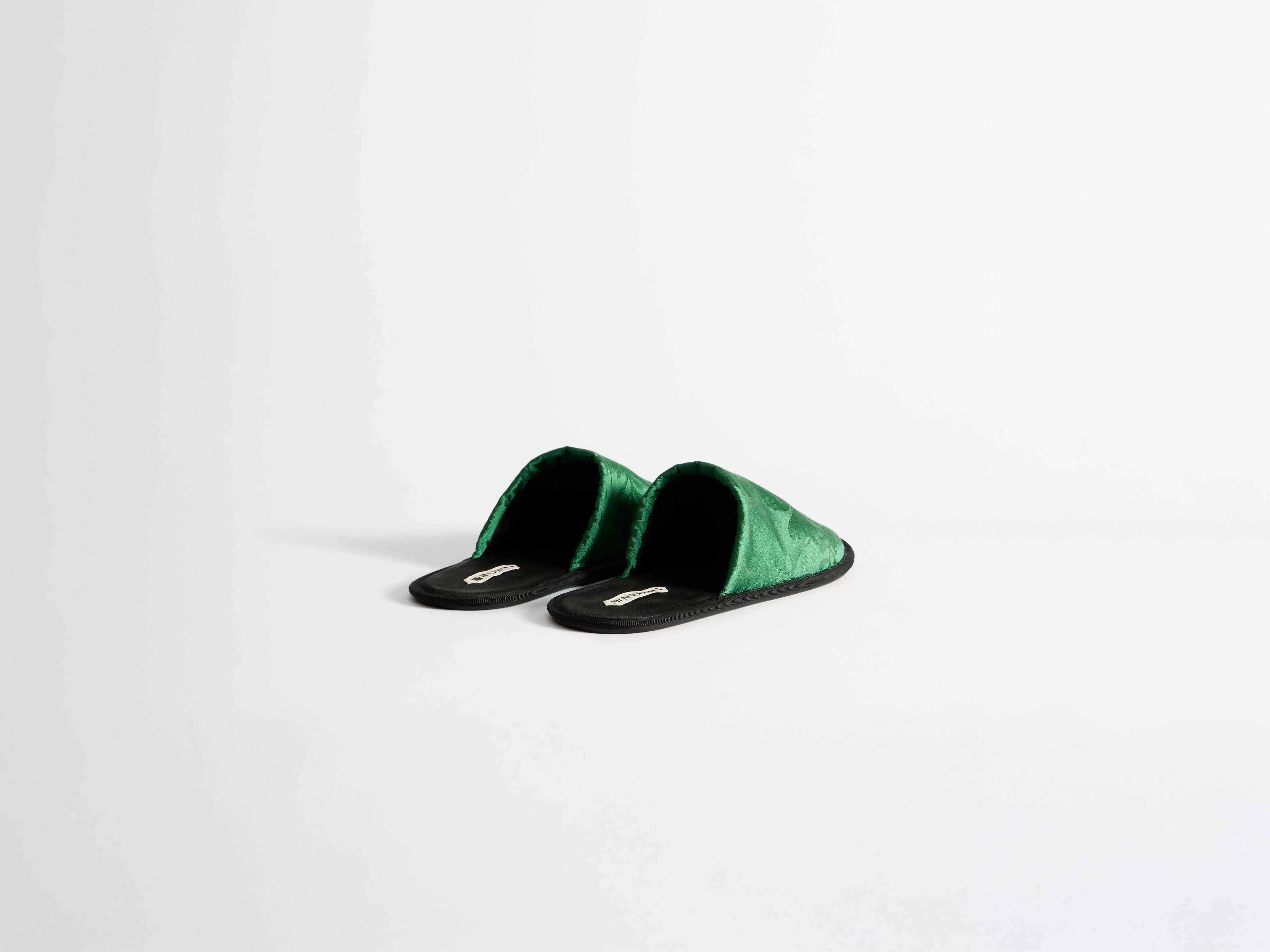 MENS CLOSE TOE SLIDES IN EMERALD - Image 4