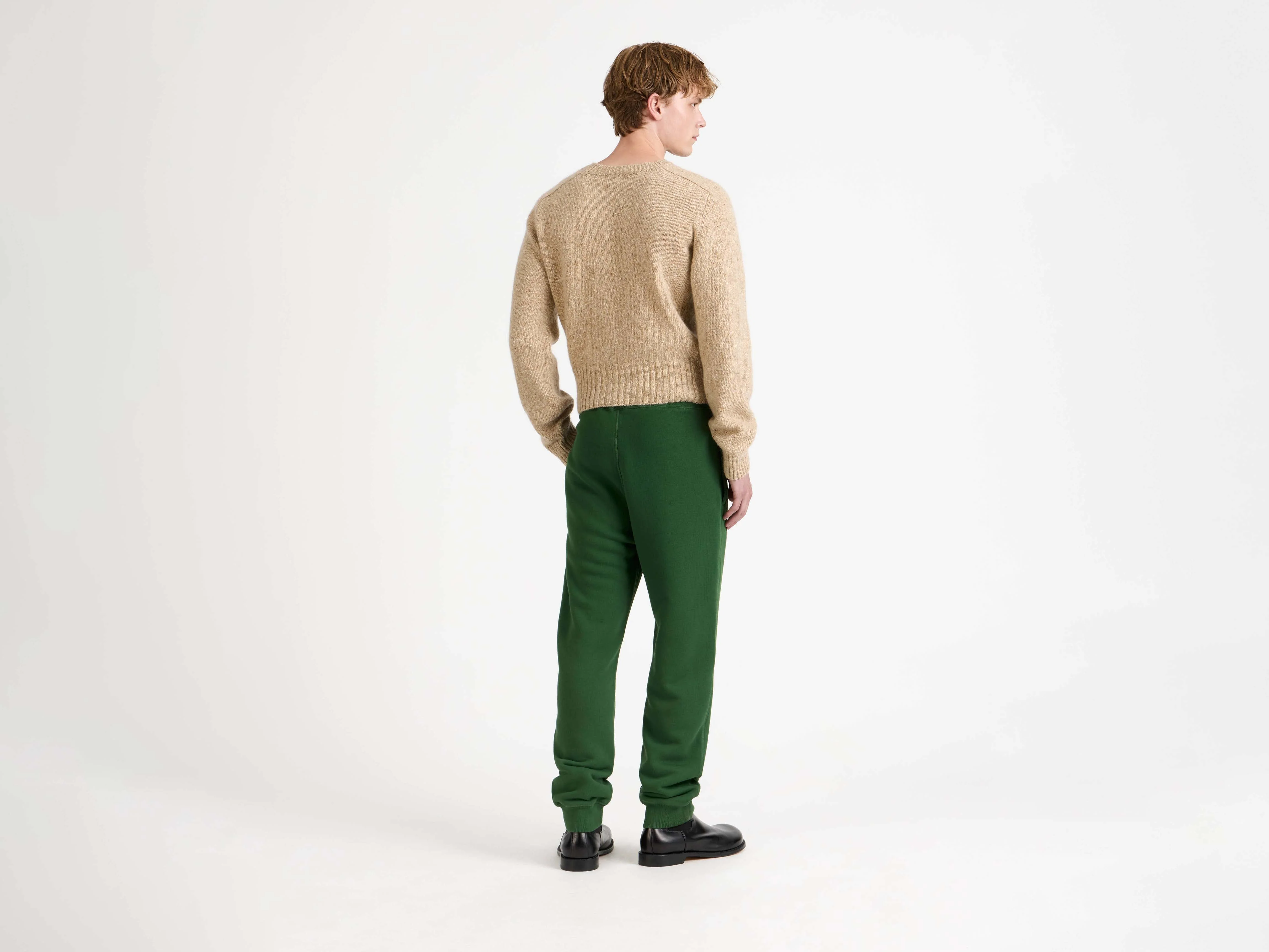 MENS CUFFED SWEATPANTS IN GREEN - Image 2