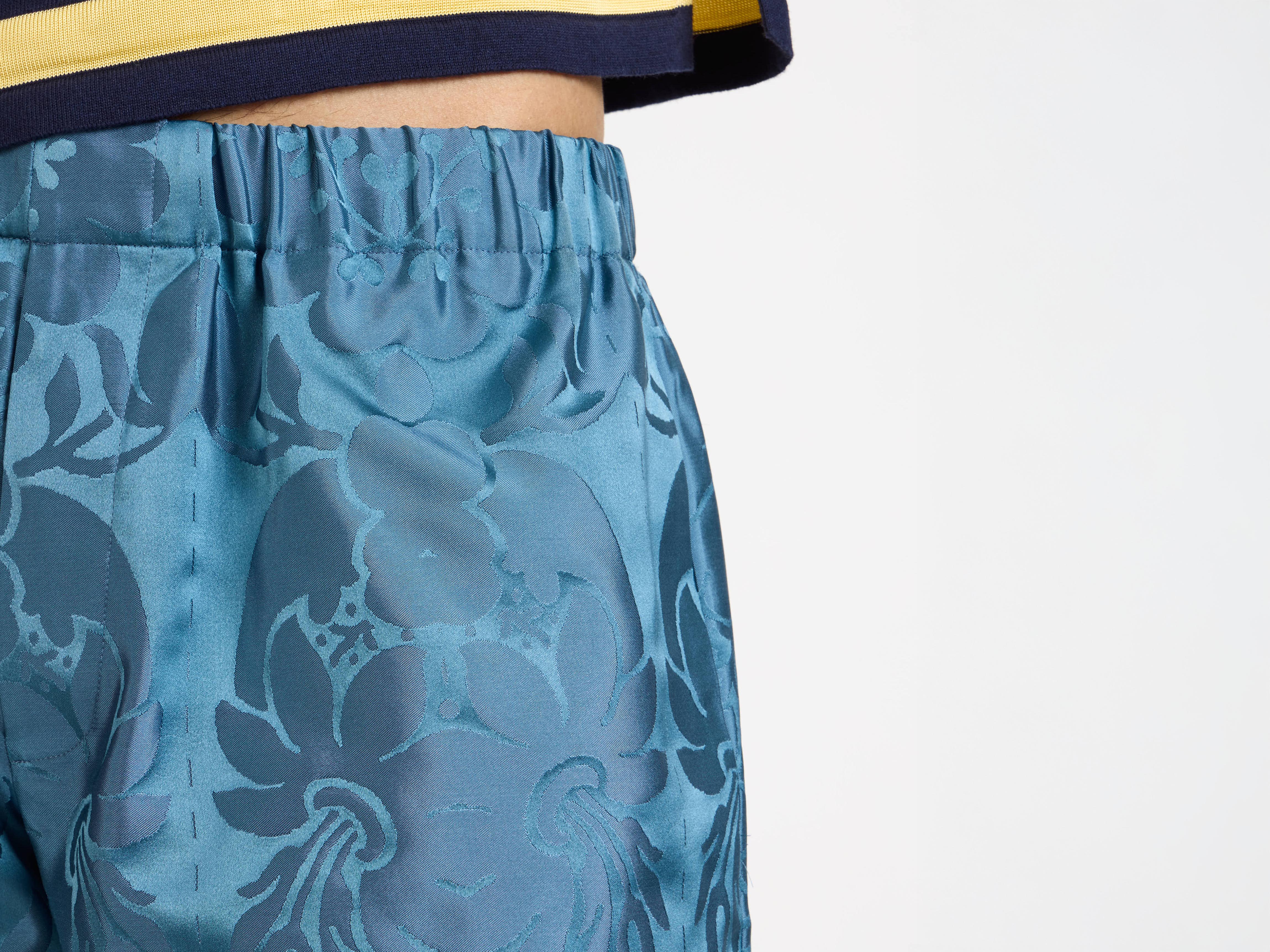 MENS DAMASK WOVEN SHORTS IN AIRFORCE BLUE - Image 8