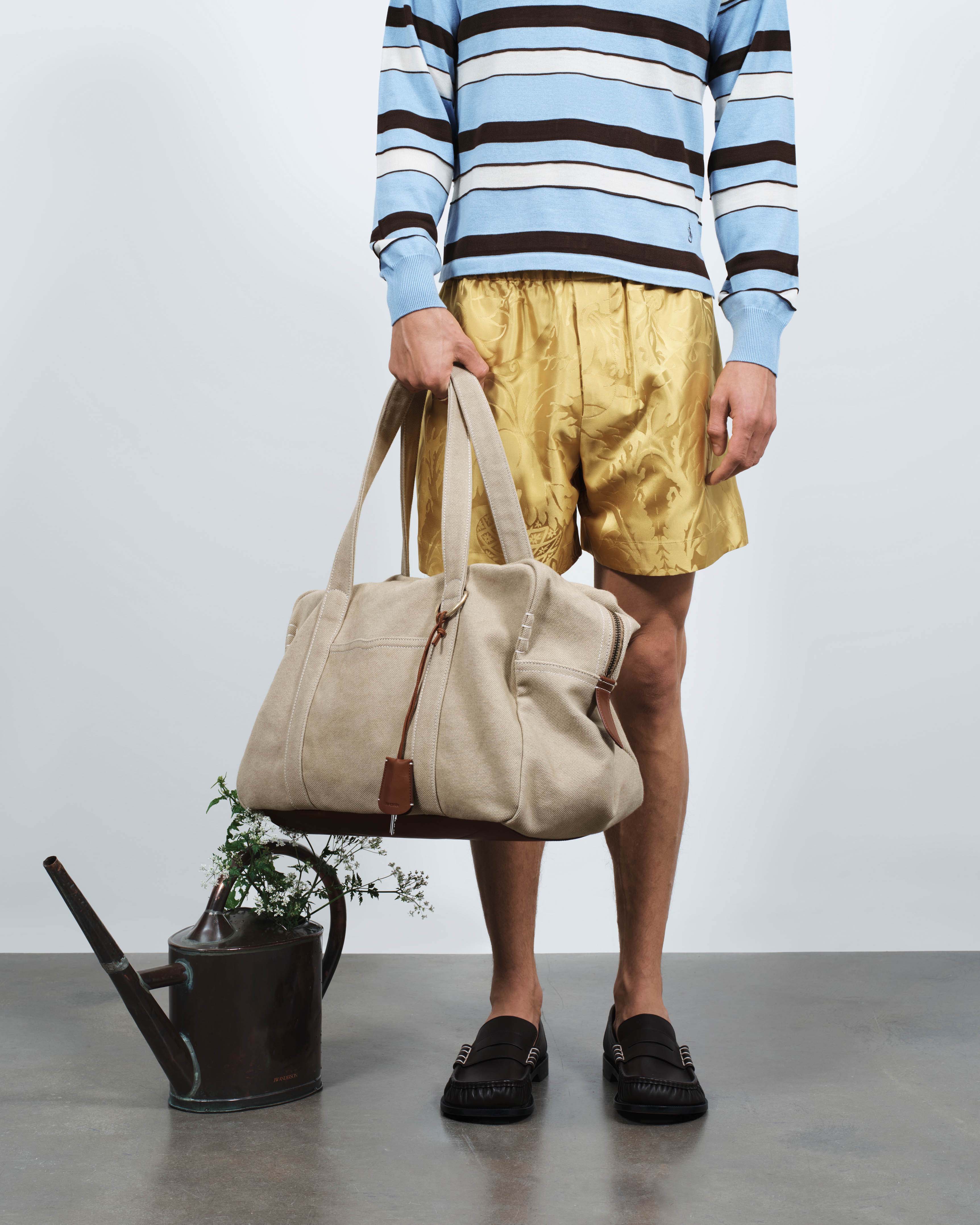 MENS DAMASK WOVEN SHORTS IN CITRINE - Image 6