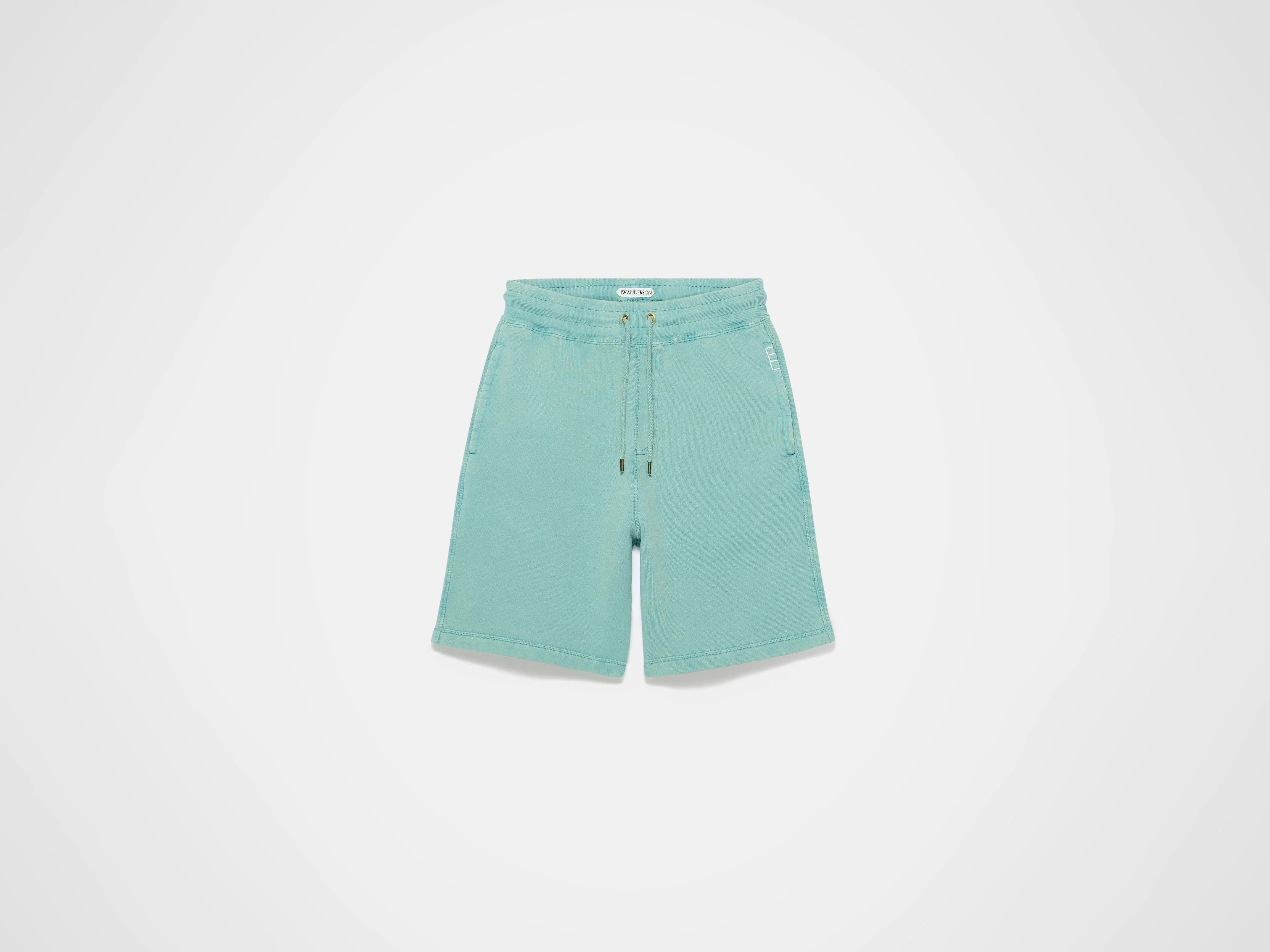 MENS DRAWSTRING SHORTS IN WASHED TEAL - Image 6