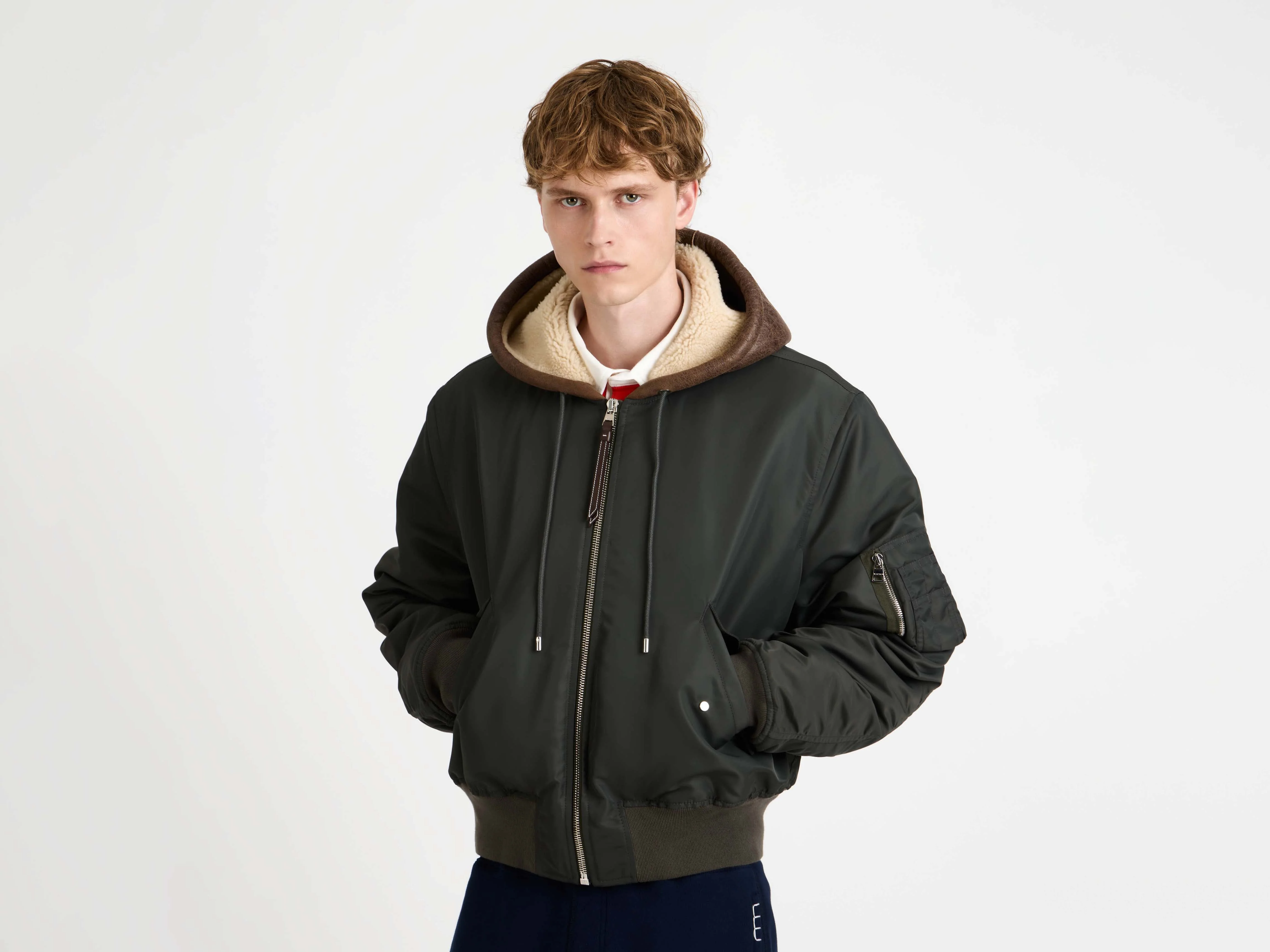CL_HOODED BOMBER JACKET - DARK KHAKI_JK0388PG1875