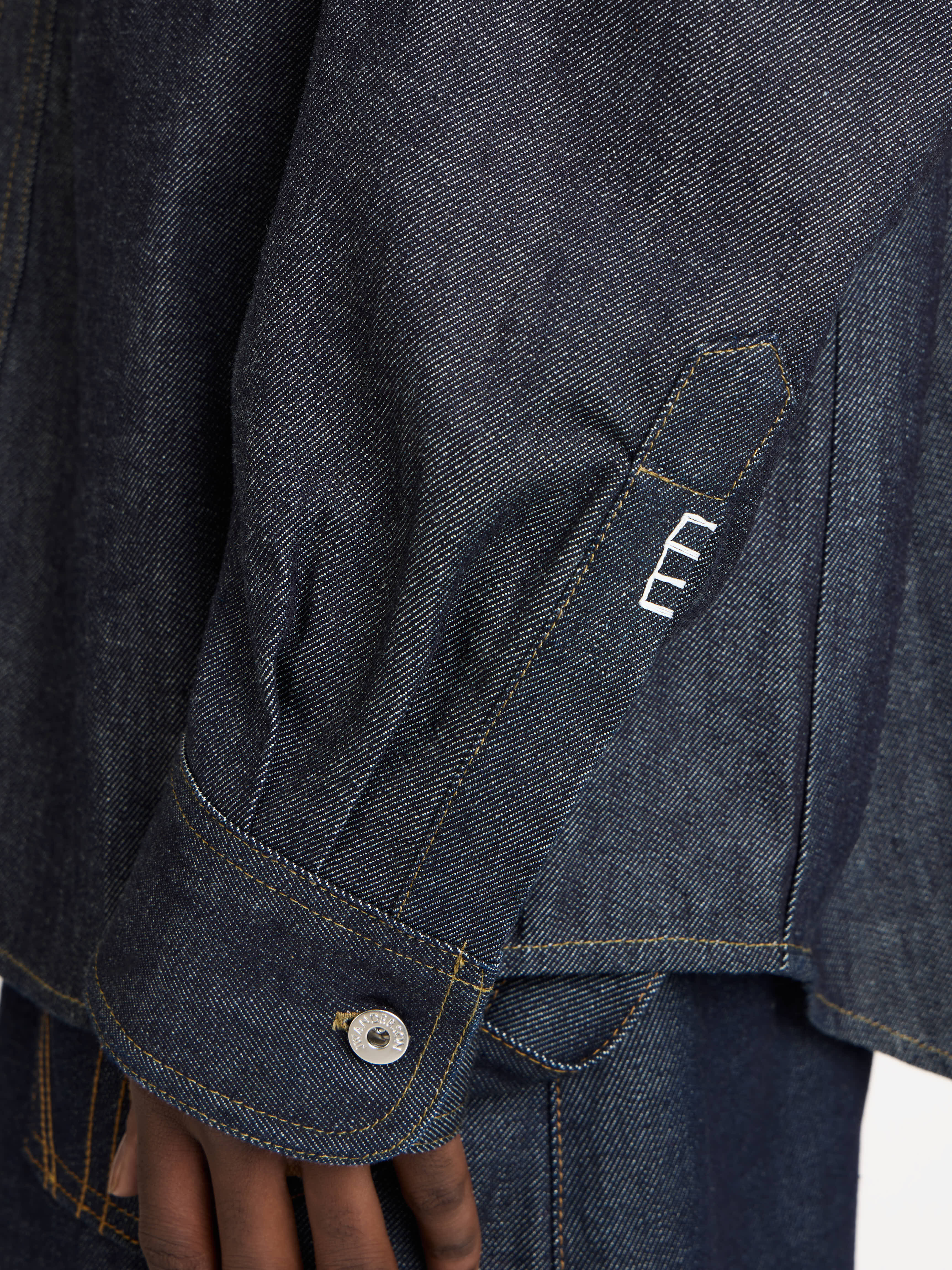 MENS OVERSIZED DENIM SHIRT IN INDIGO - Image 4