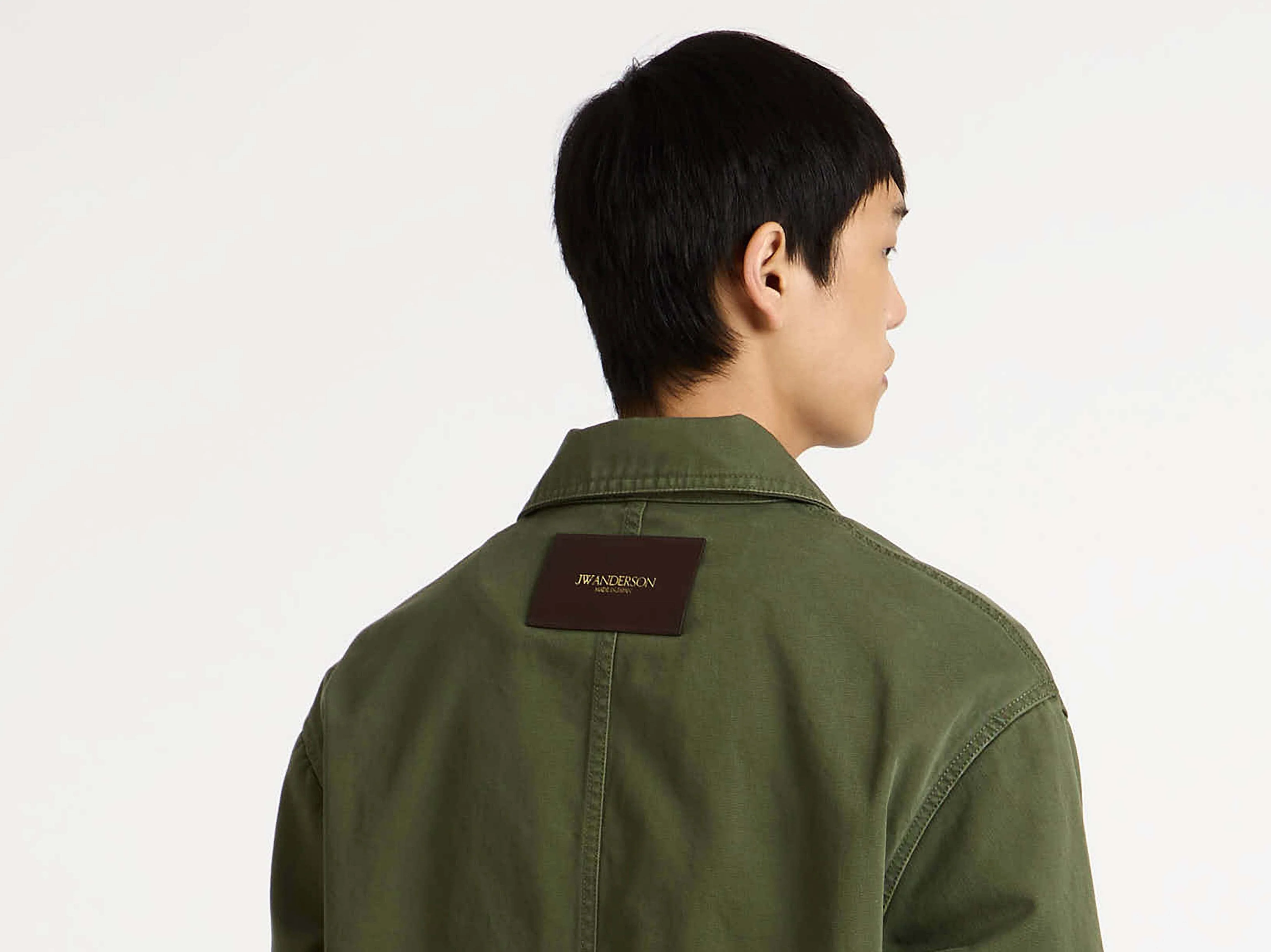MENS PATCH POCKET JACKET IN WASHED GREEN - Image 4