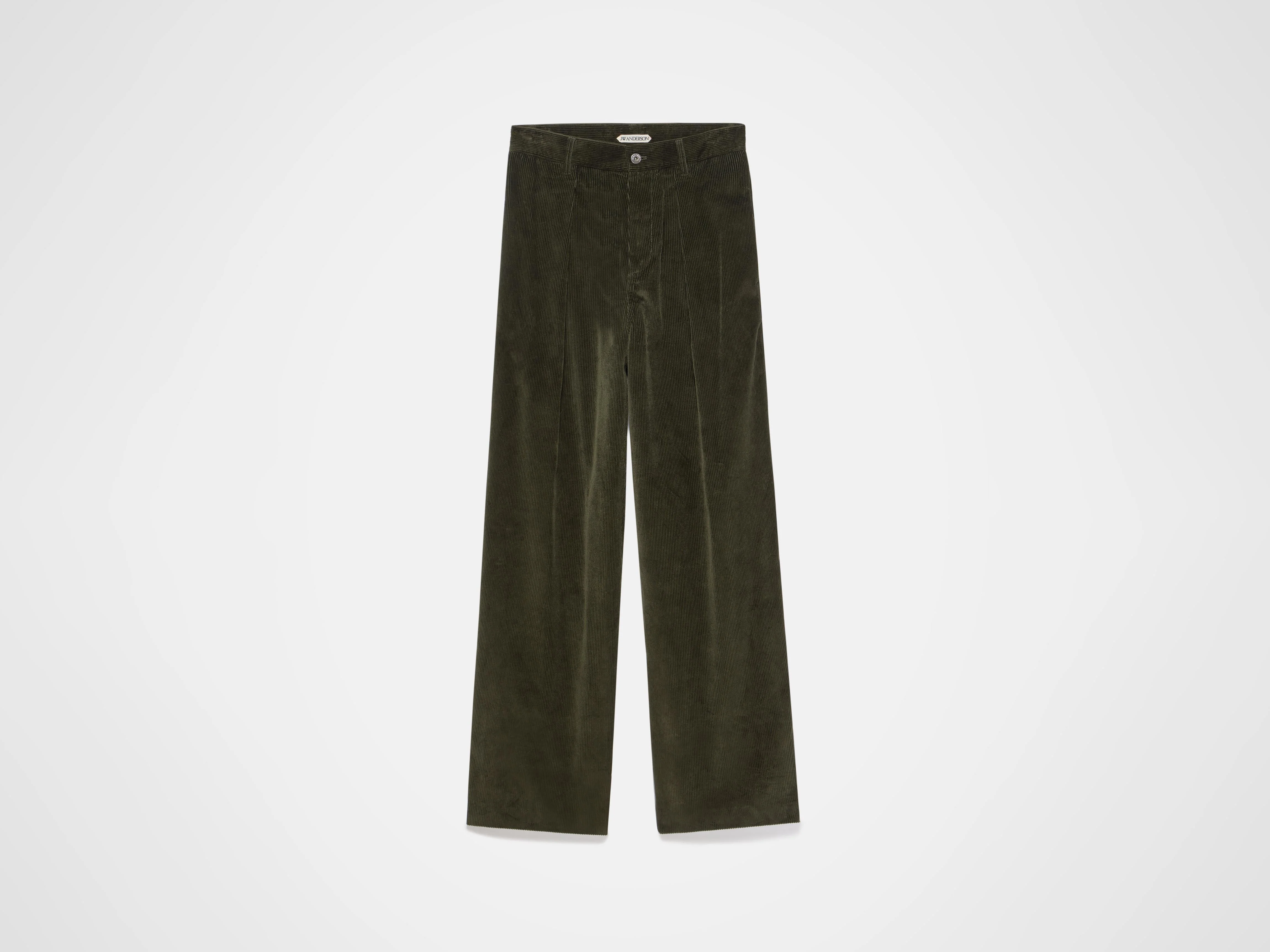 MENS SINGLE PLEAT TROUSERS IN MOSS - Image 6