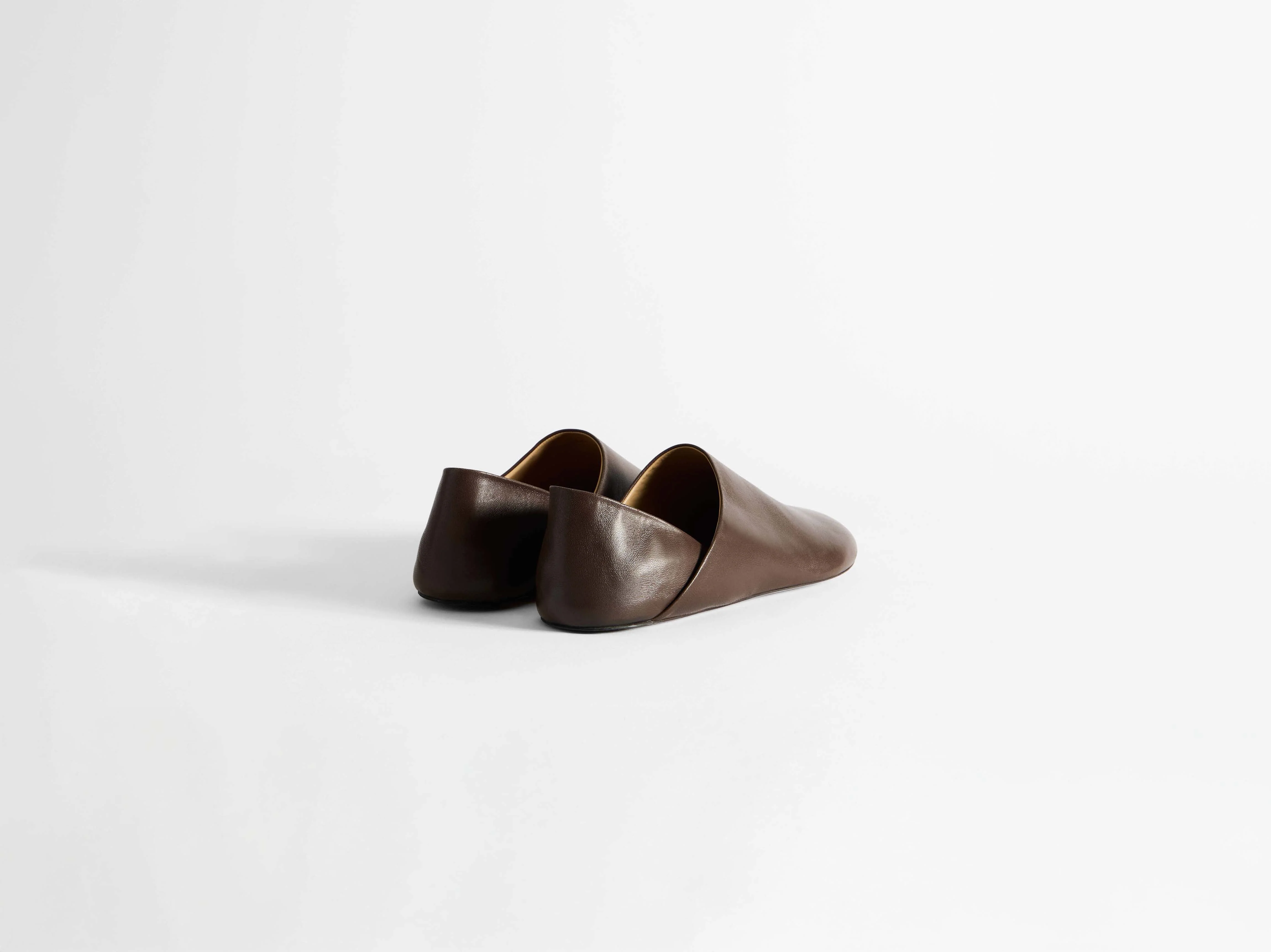 MENS SLIPPER MULES IN CHOCOLATE BROWN - Image 3