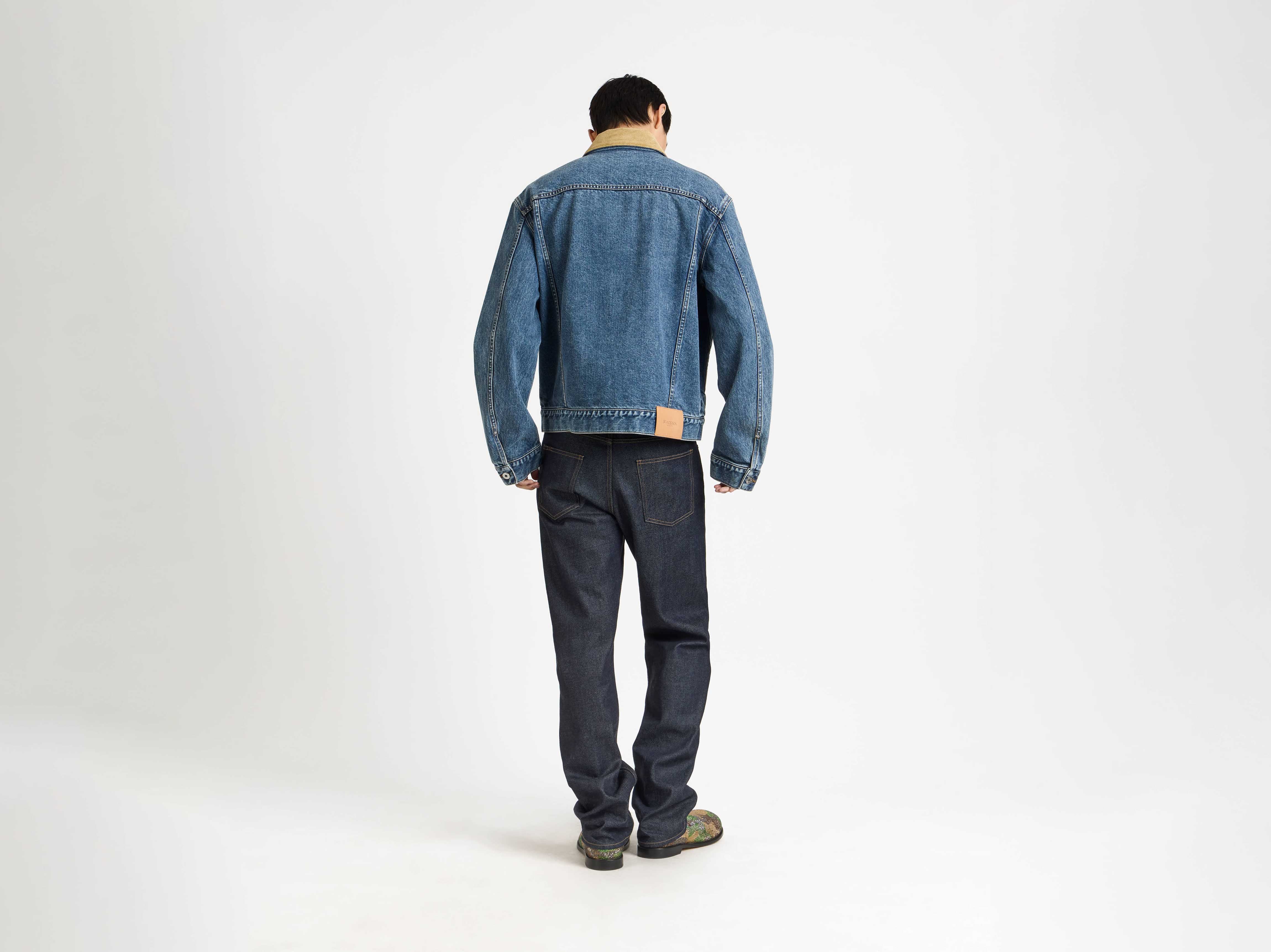 MENS STRAIGHT LEG DENIM JEANS IN INDIGO - Image 3