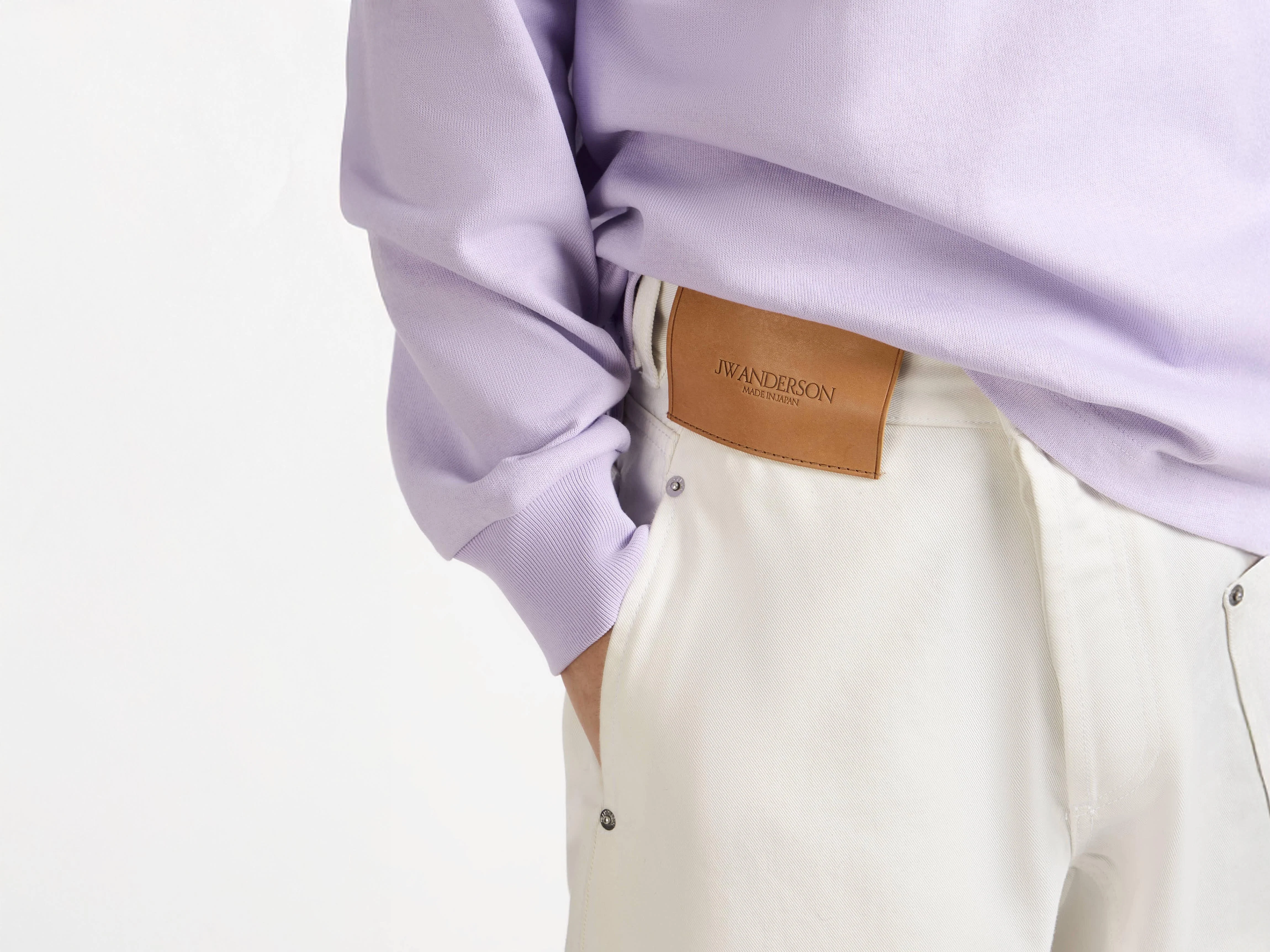 MENS TWISTED WORKWEAR JEANS IN OFF WHITE - Image 2