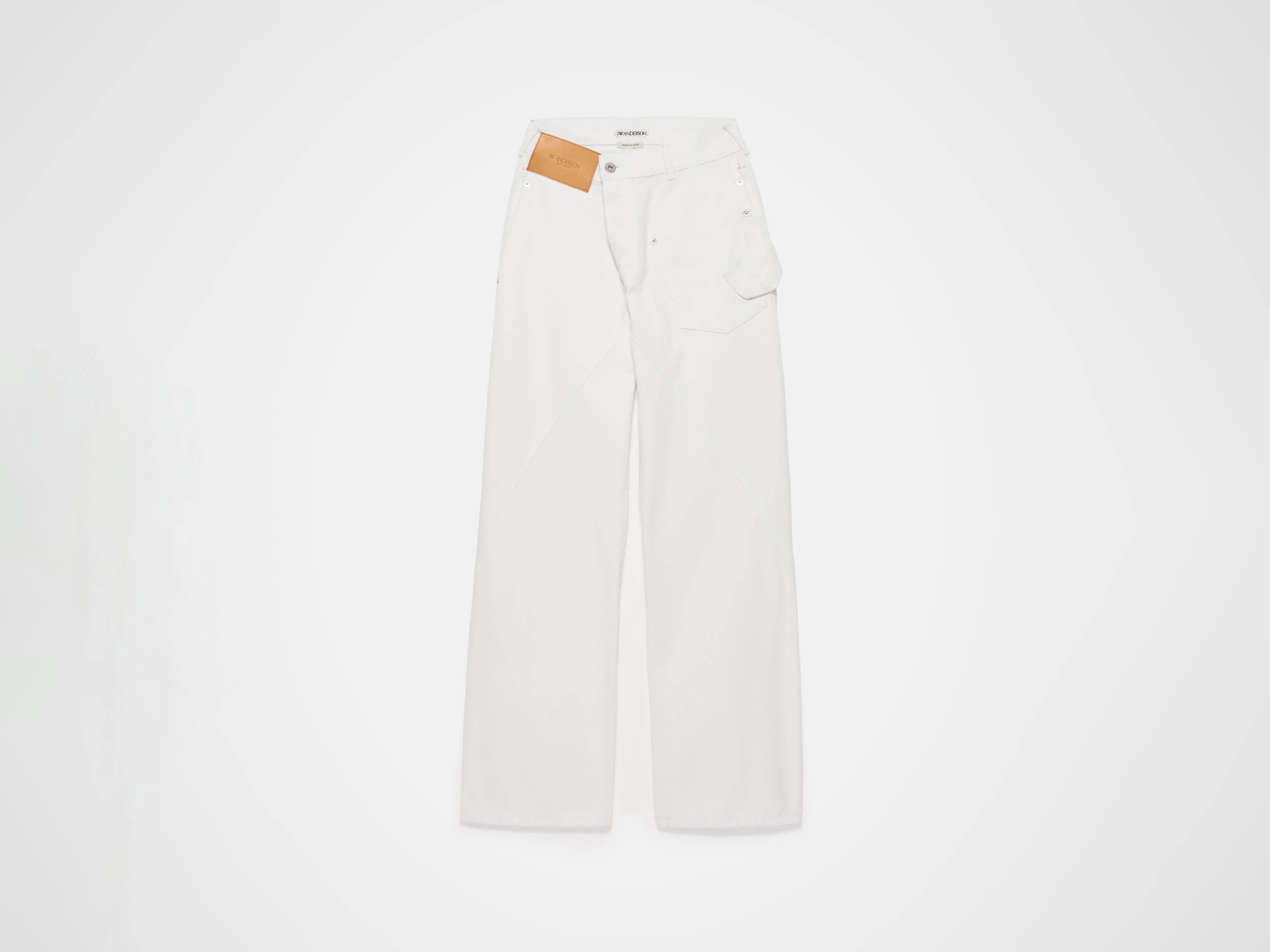 MENS TWISTED WORKWEAR JEANS IN OFF WHITE - Image 4