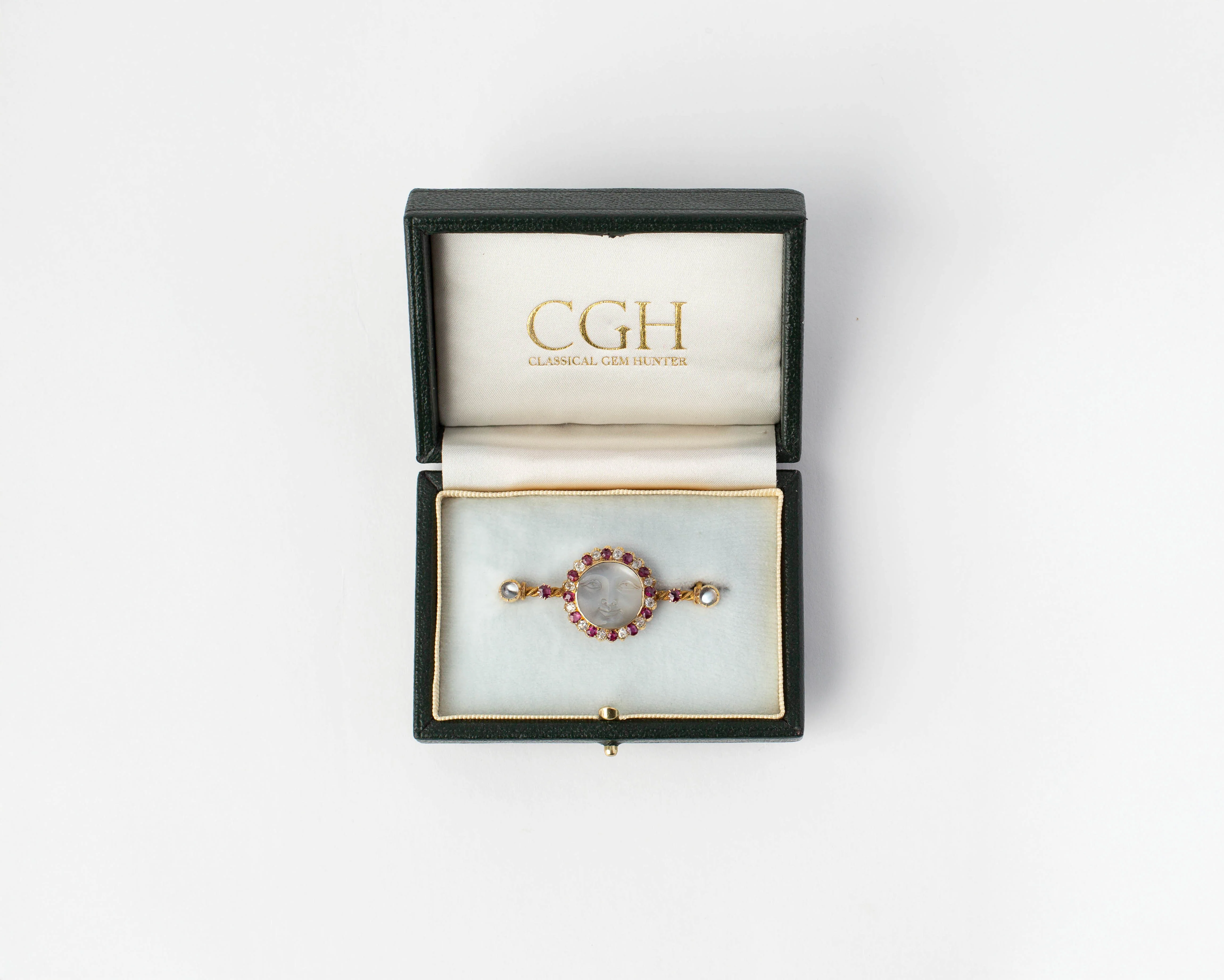 MOONFACE BROOCH IN 15kt GOLD - Image 5