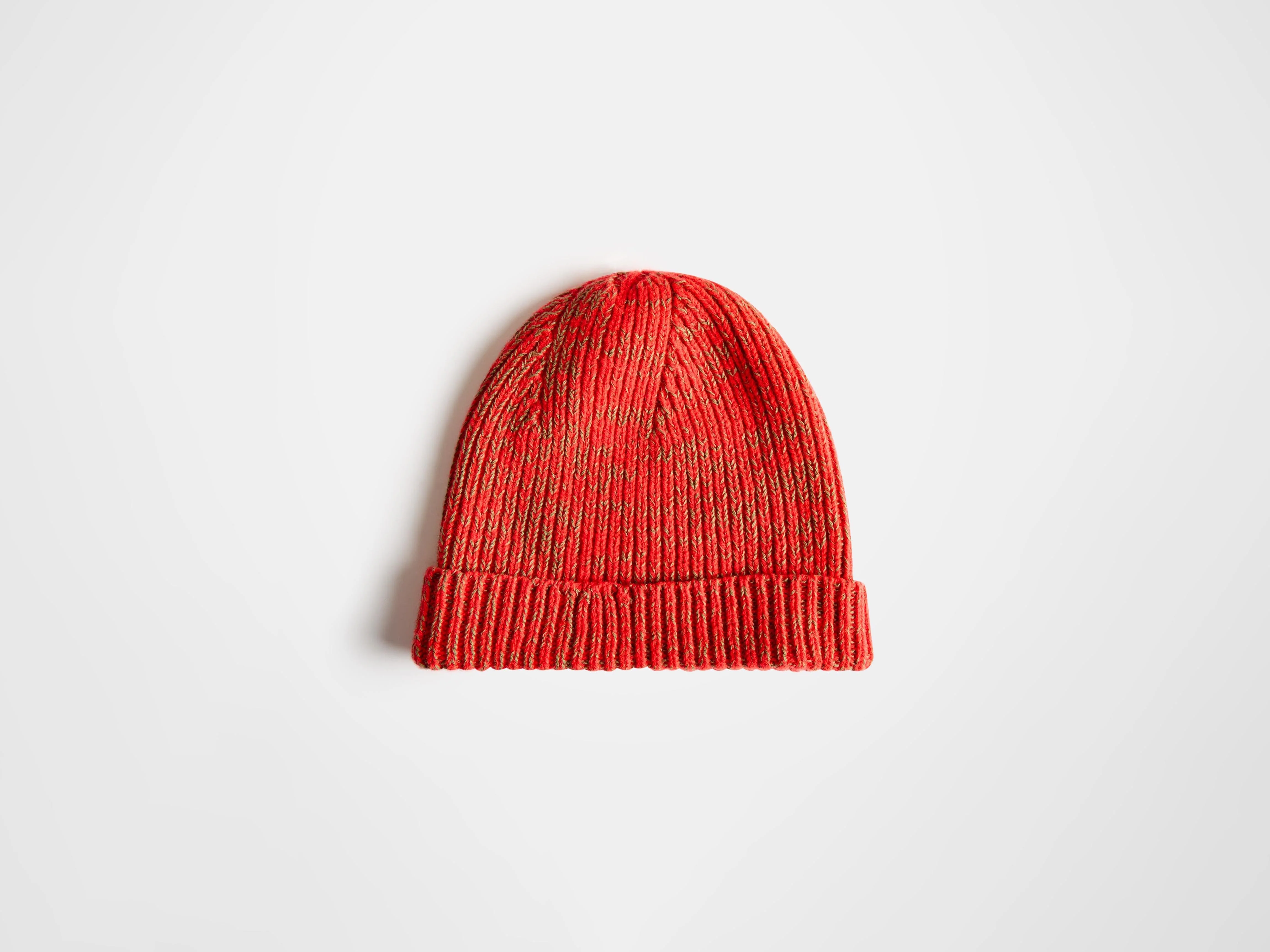 MOULINE BEANIE IN NEON ORANGE - Image 2