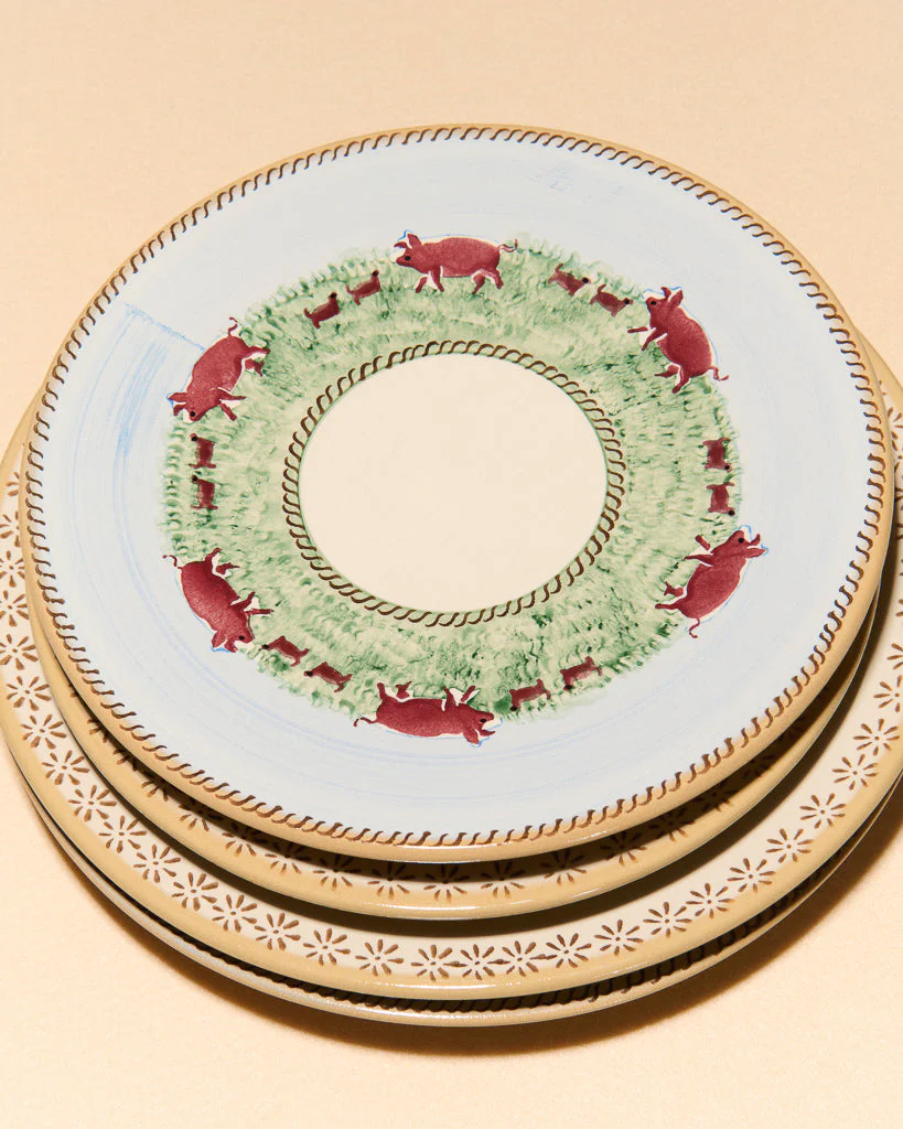 NICHOLAS MOSSE SERVING PLATE IN BLUE & MULTI - Image 2