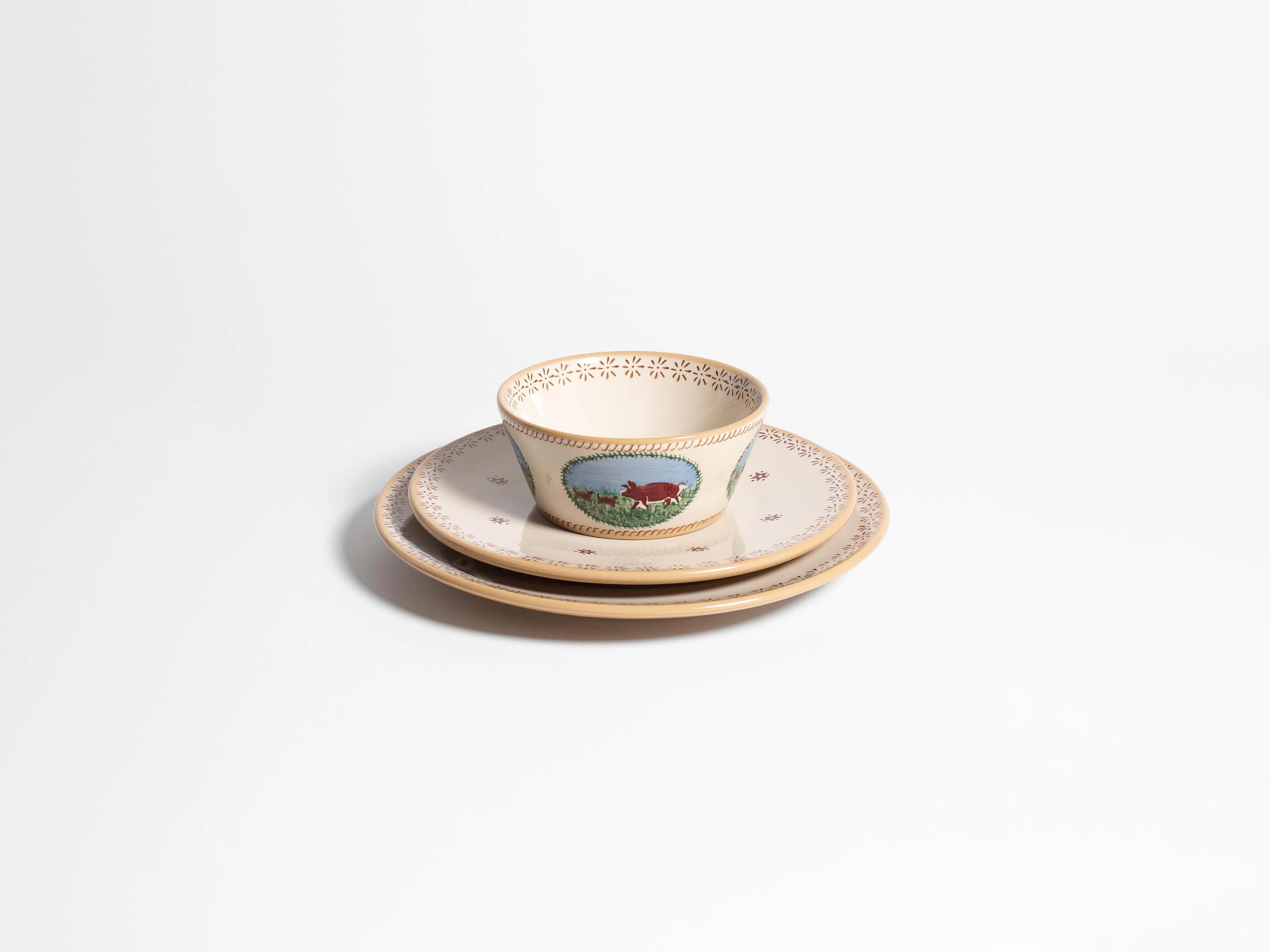 NICHOLAS MOSSE SMALL ANGLE BOWL IN WHITE - Image 2