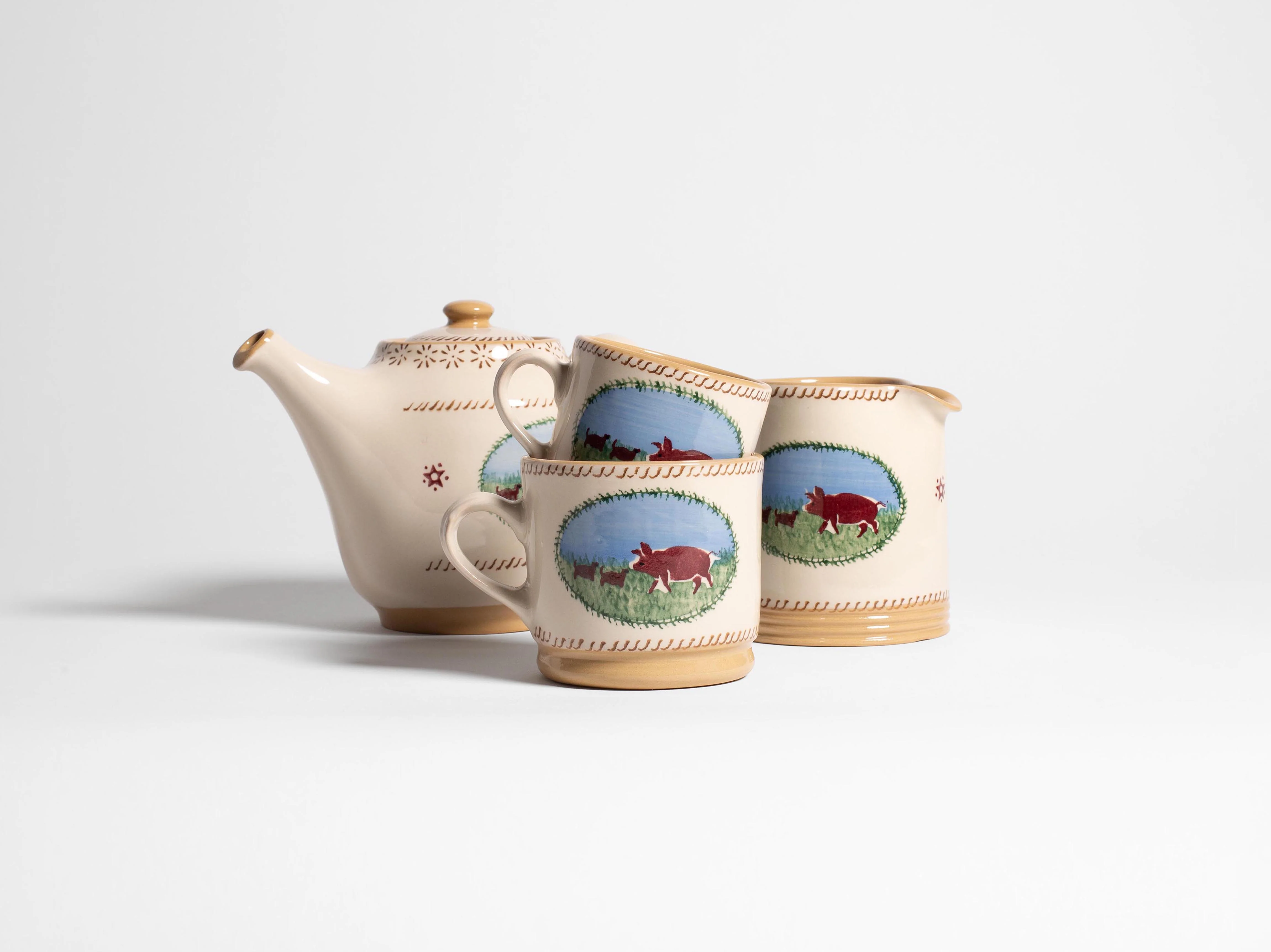 NICHOLAS MOSSE SMALL MUG IN WHITE & MULTI - Image 4