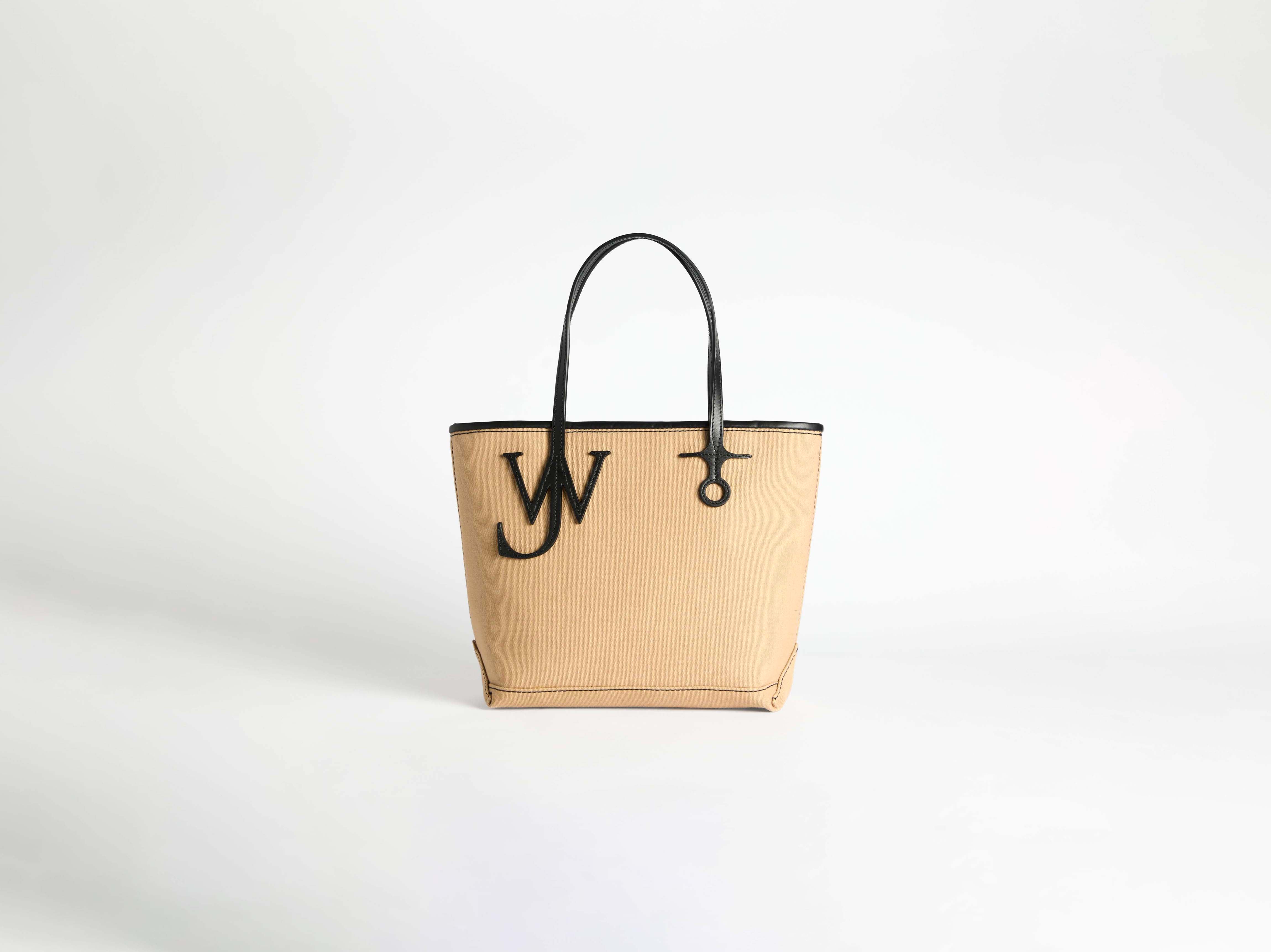 SMALL ANCHOR CANVAS & LEATHER TOTE IN BEIGE - Image 5