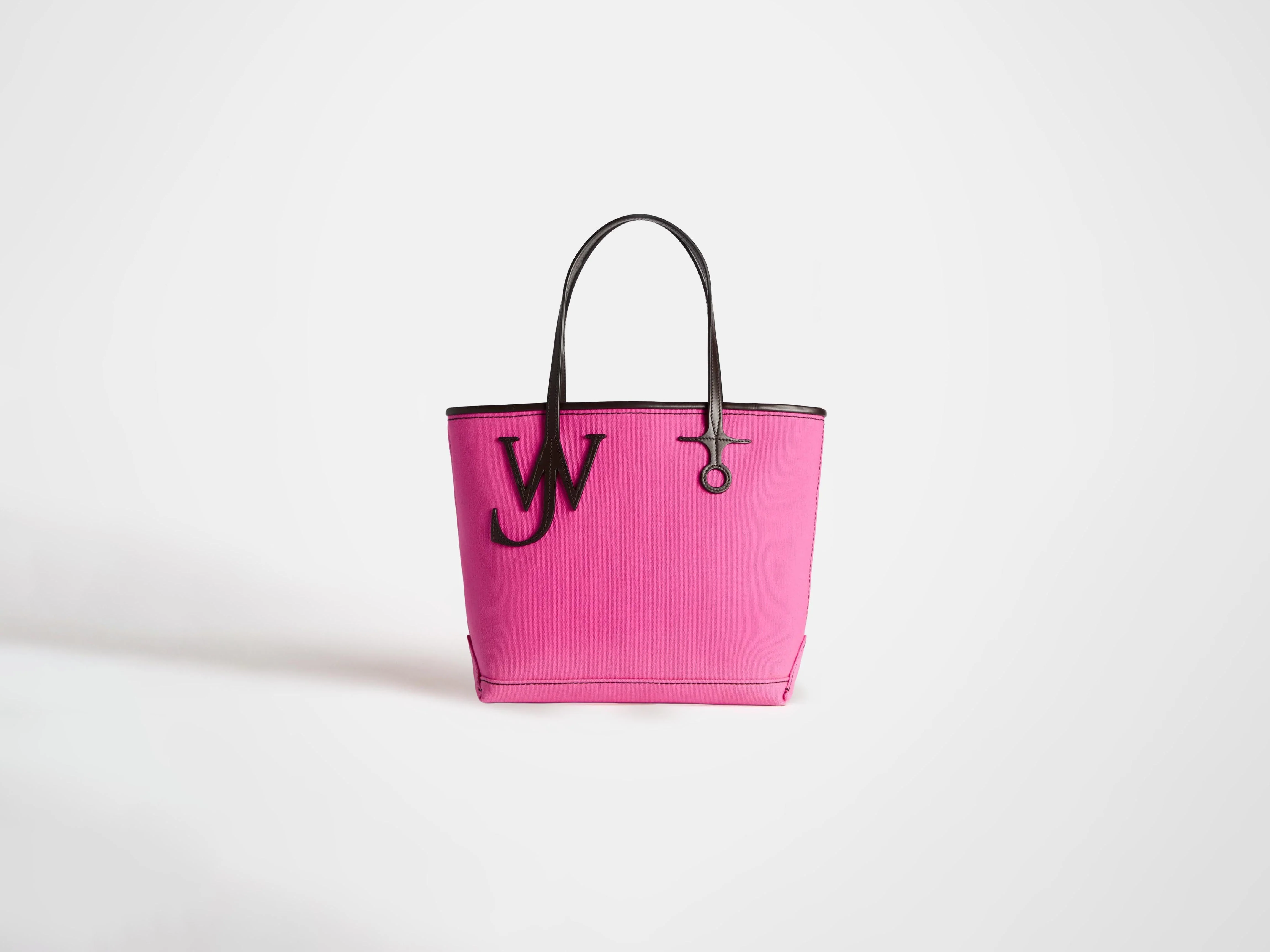 SMALL ANCHOR CANVAS & LEATHER TOTE IN PINK - Image 5