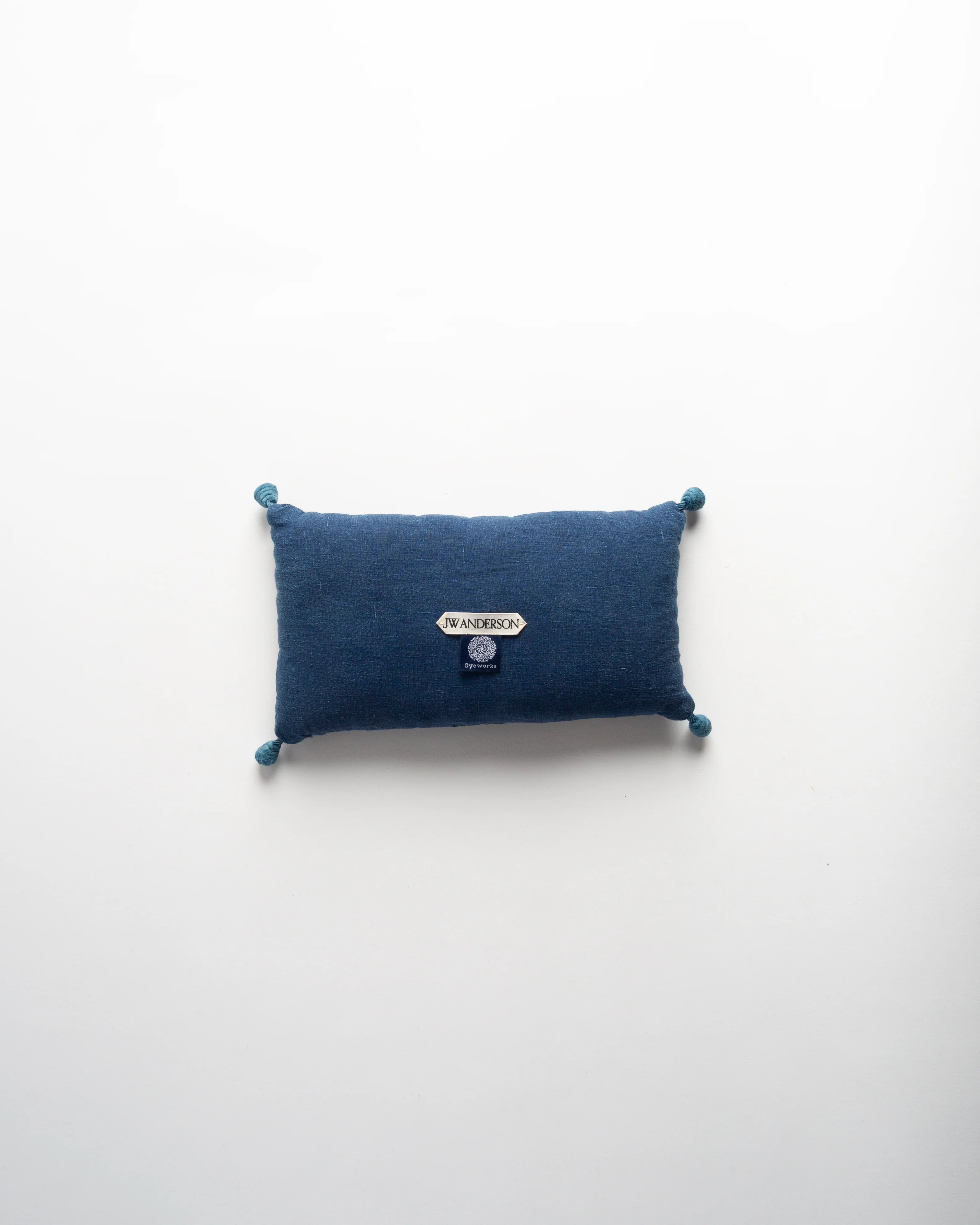 The Dyeworks 19th Century Japanese IKAT Medium Lavender Pillow - Image 2