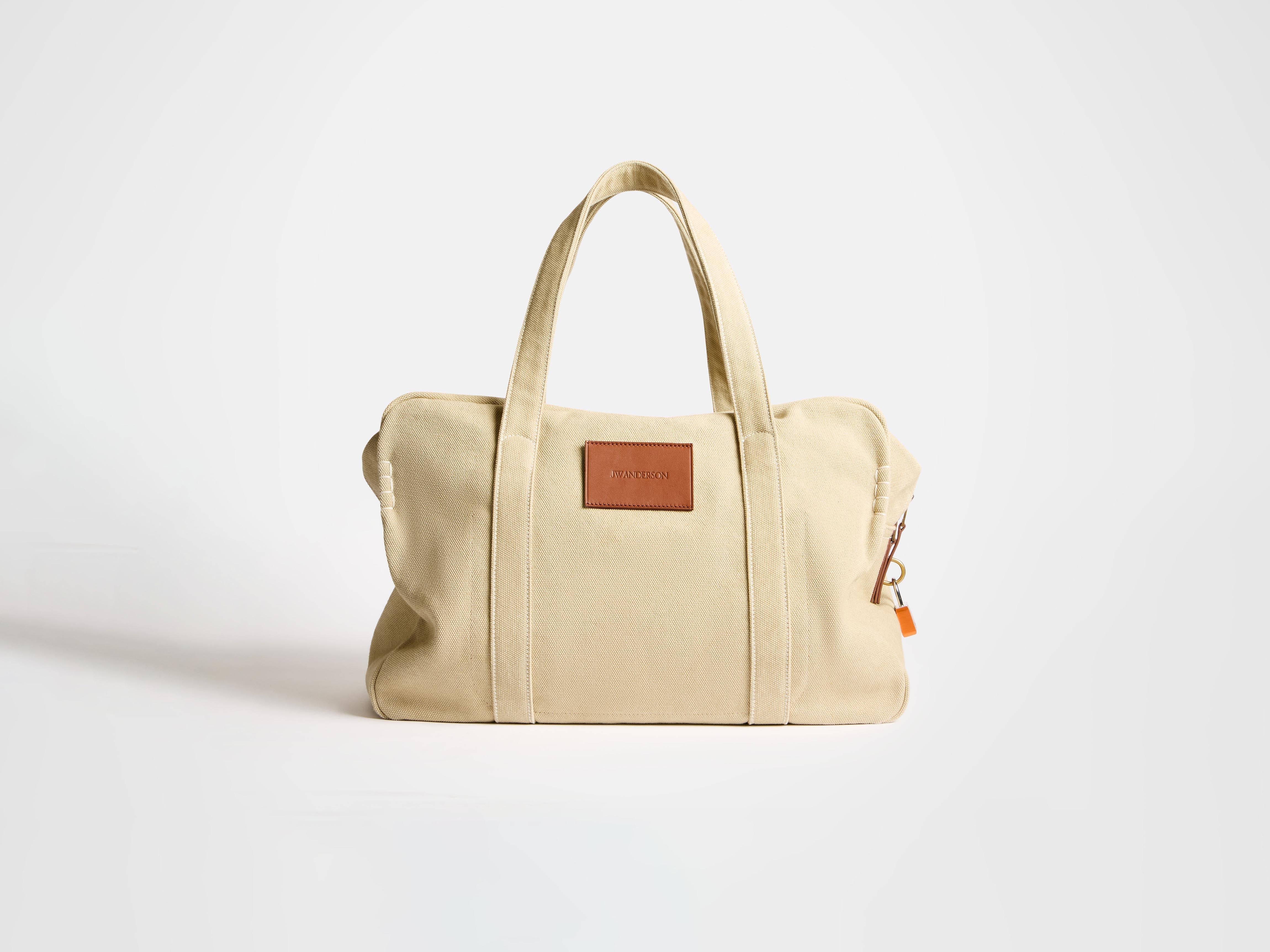 WEEKENDER CANVAS TOTE BAG IN STONE - Image 4