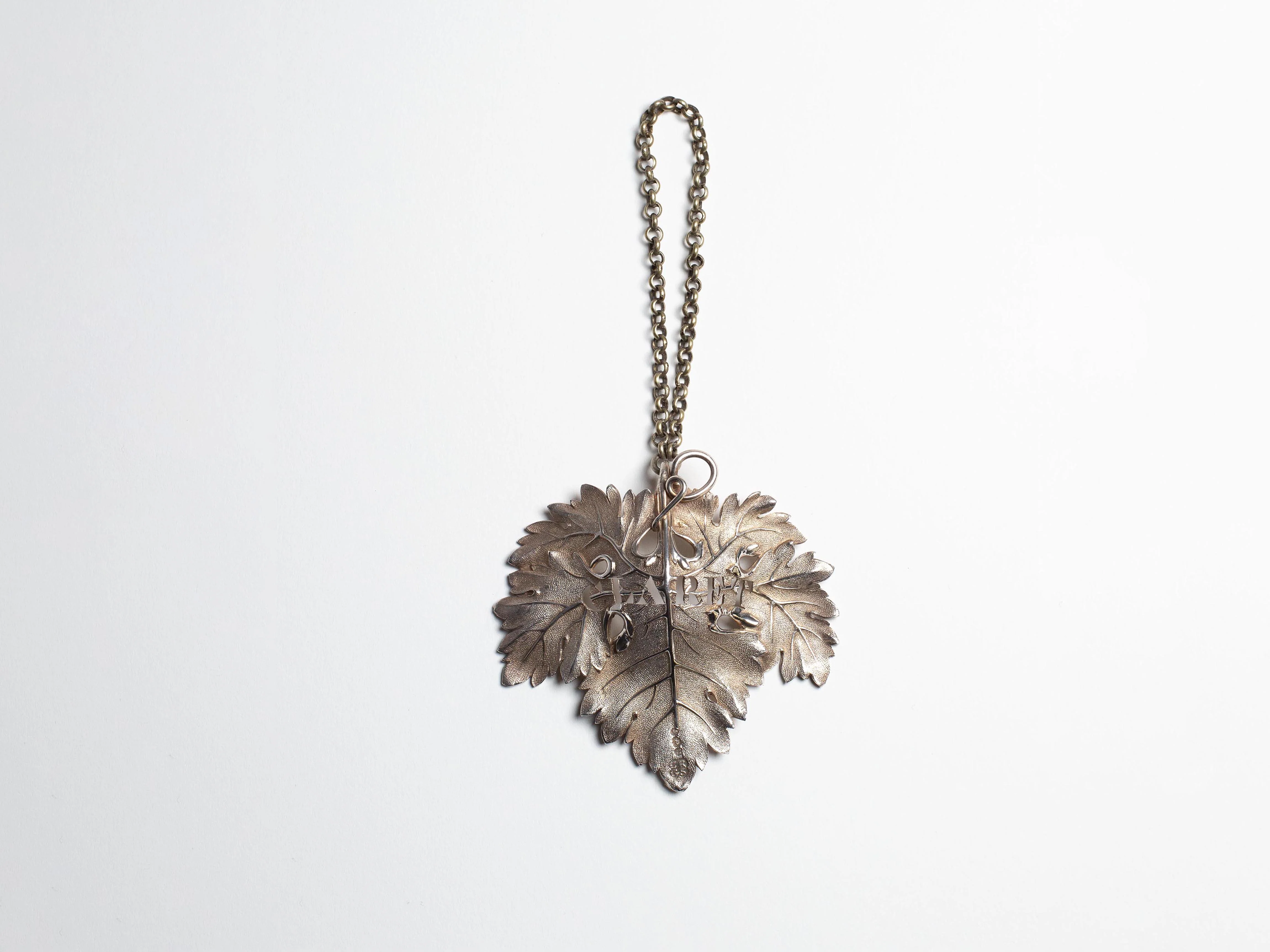 WILLIAM IV SILVER LARGE WINE TAG, CLARET IN SILVER - Image 2