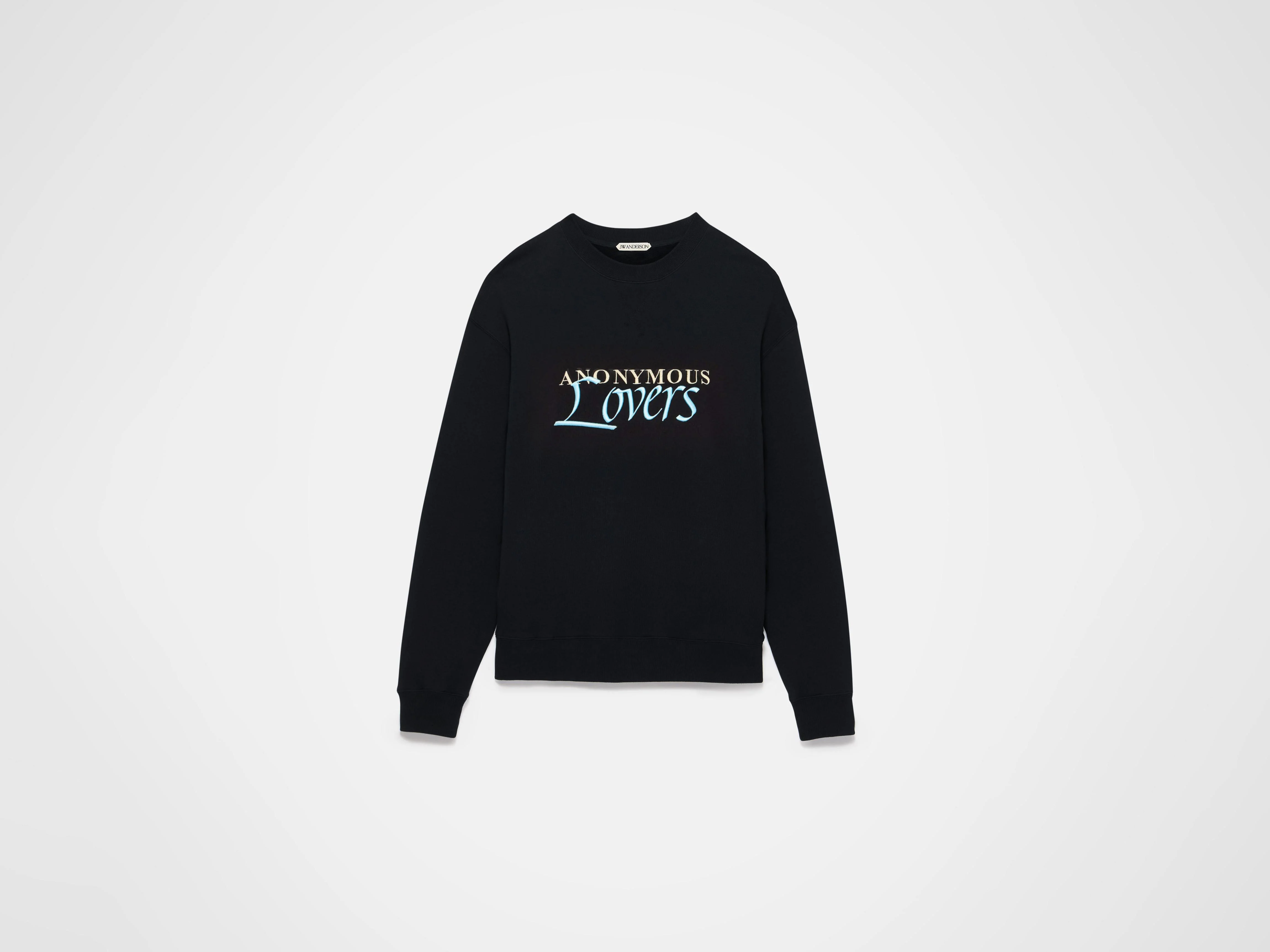 WOMENS 'ANONYMOUS LOVERS' SWEATSHIRT IN WASHED BLACK - Image 5