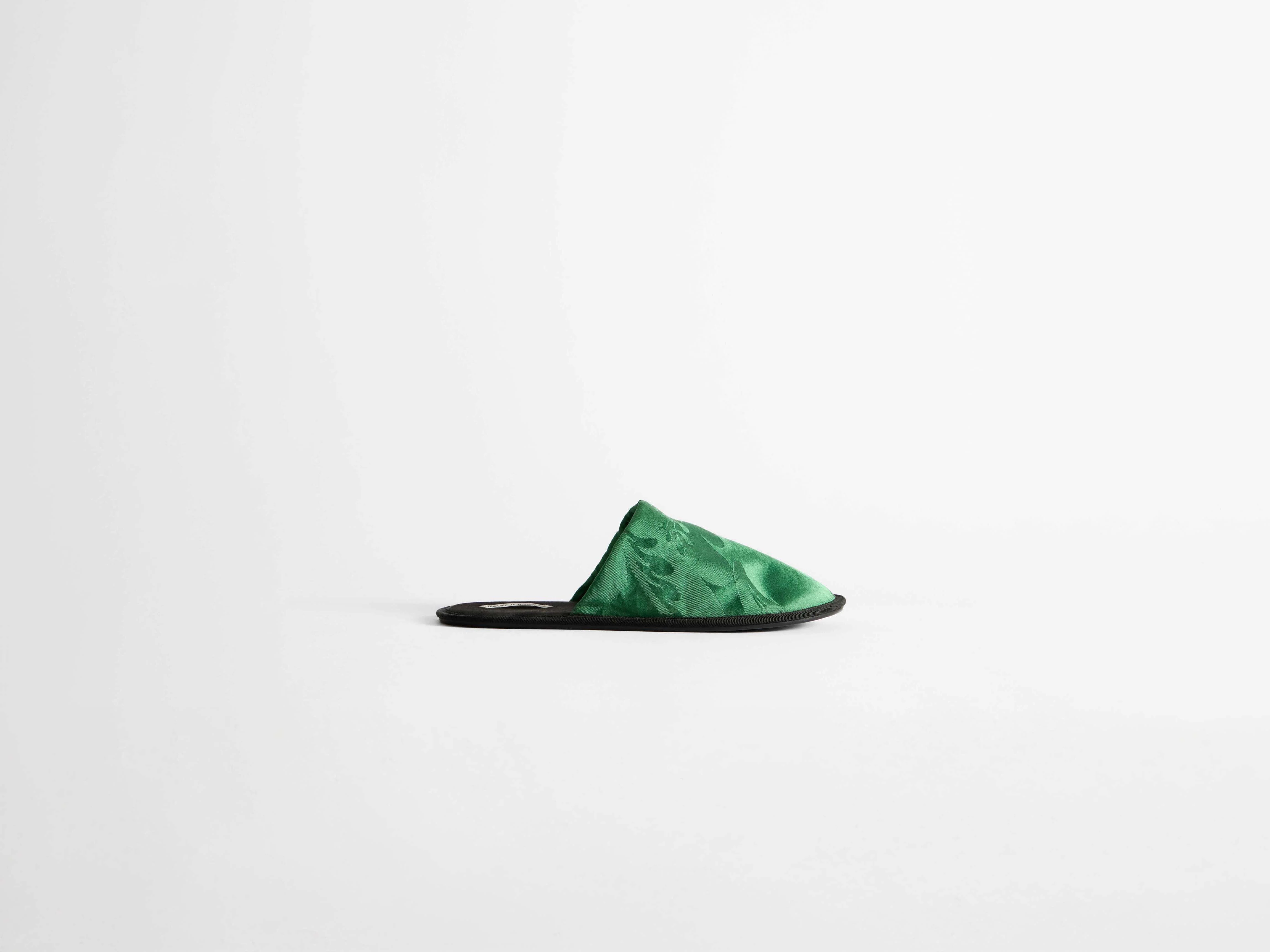 WOMENS CLOSE TOE SLIDES IN EMERALD - Image 4
