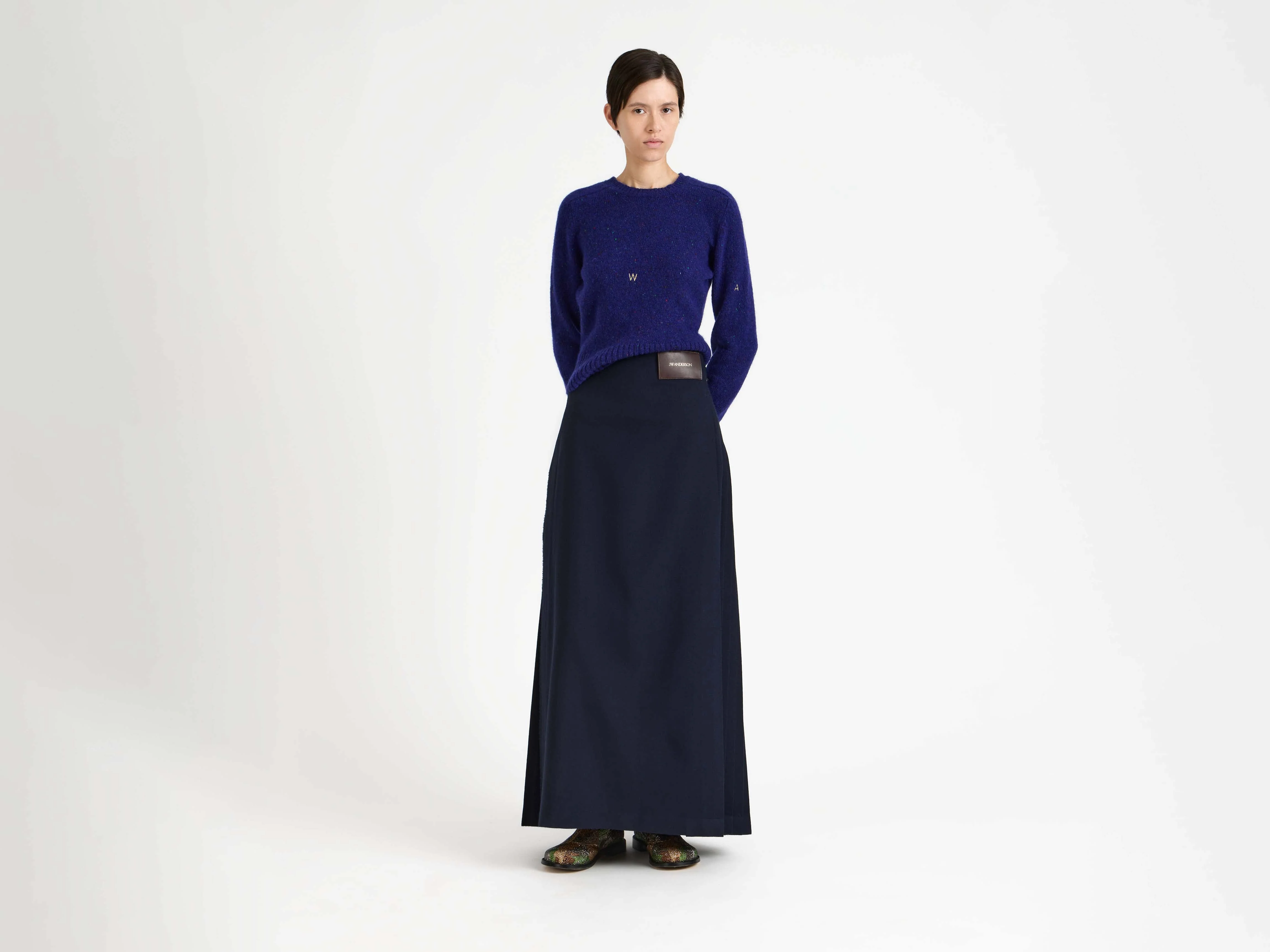 WOMENS KILT IN NAVY