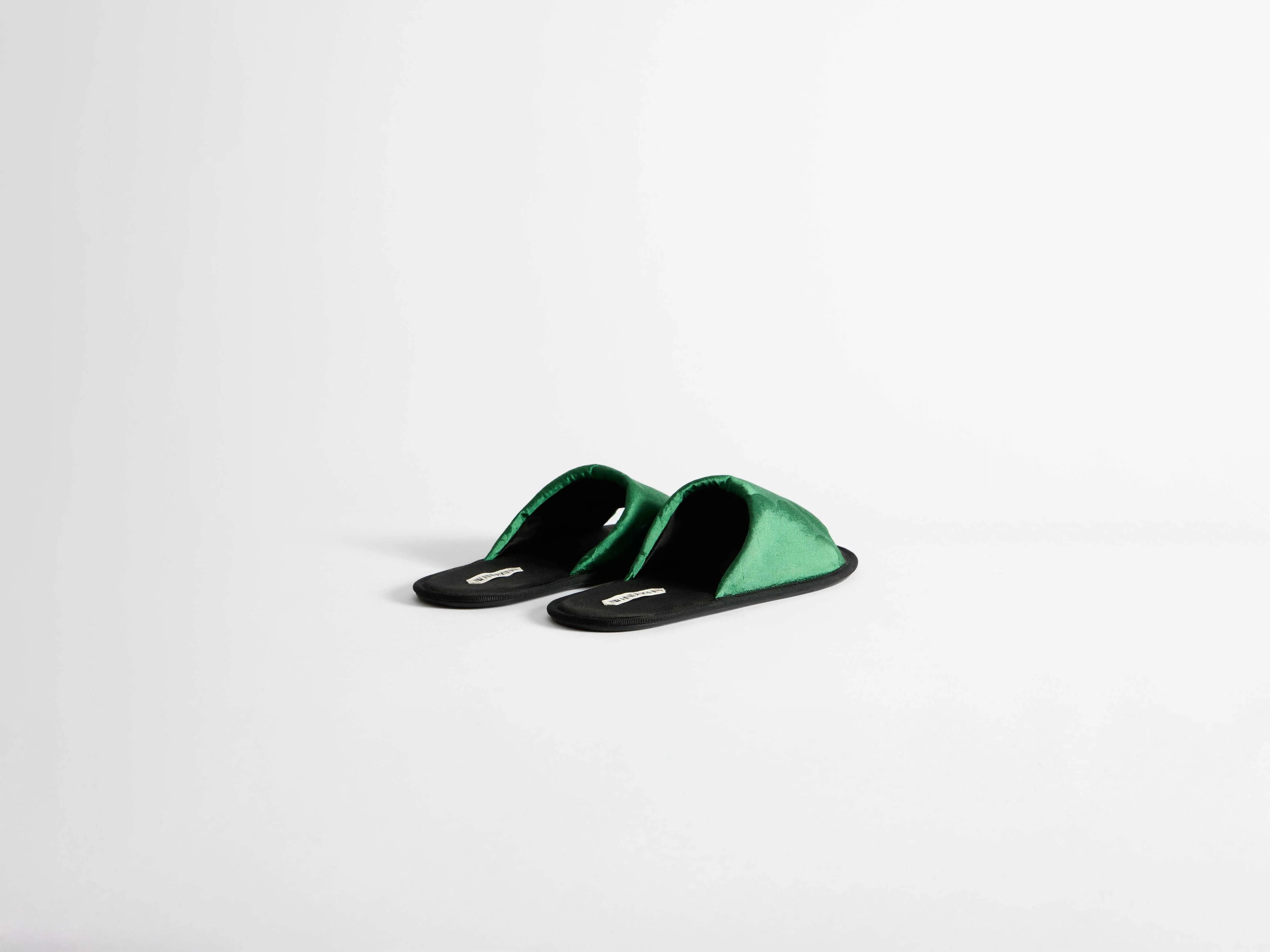 WOMENS OPEN TOE SLIDES IN EMERALD - Image 3
