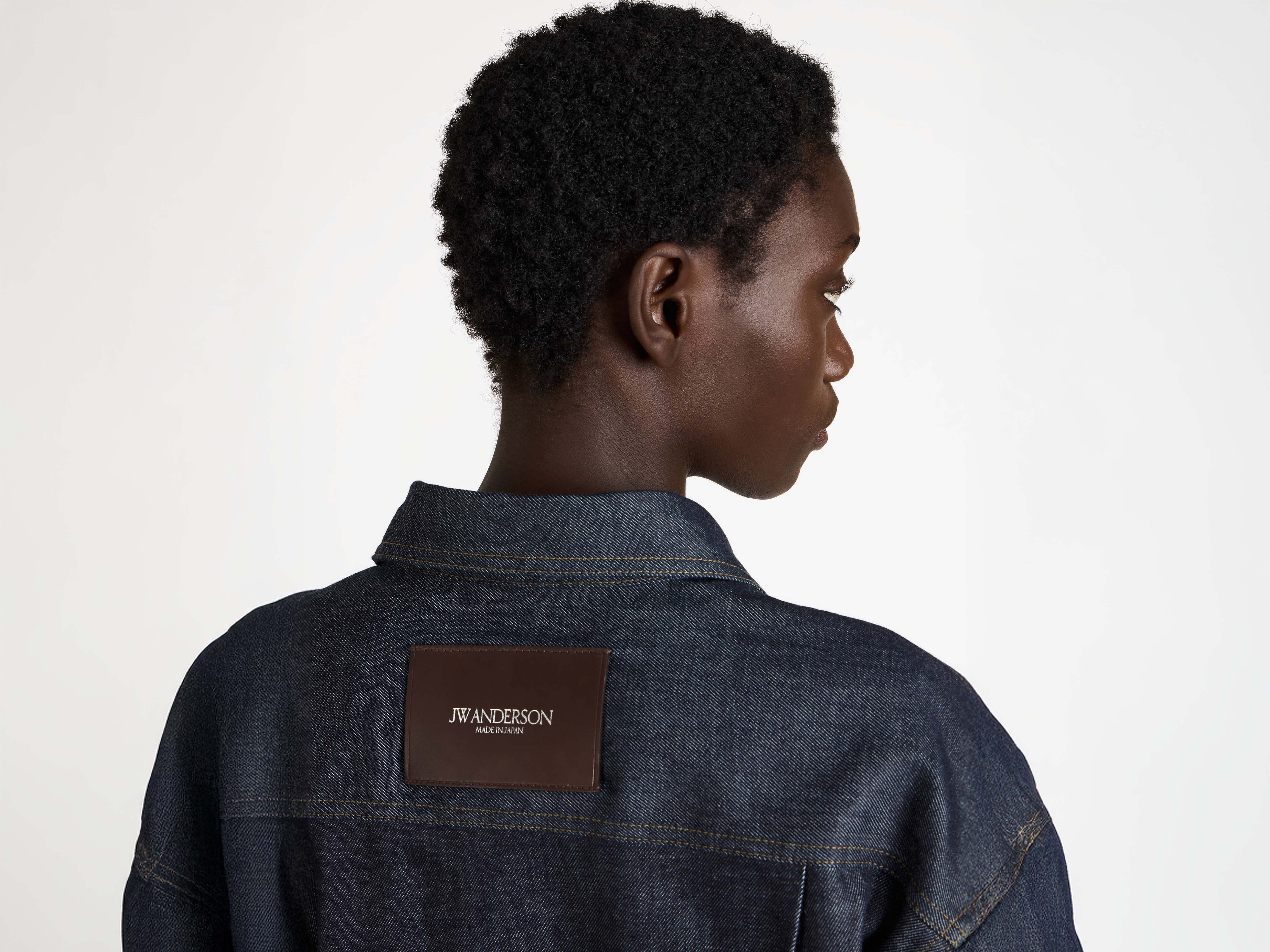 WOMENS OVERSIZED DENIM SHIRT IN INDIGO - Image 2