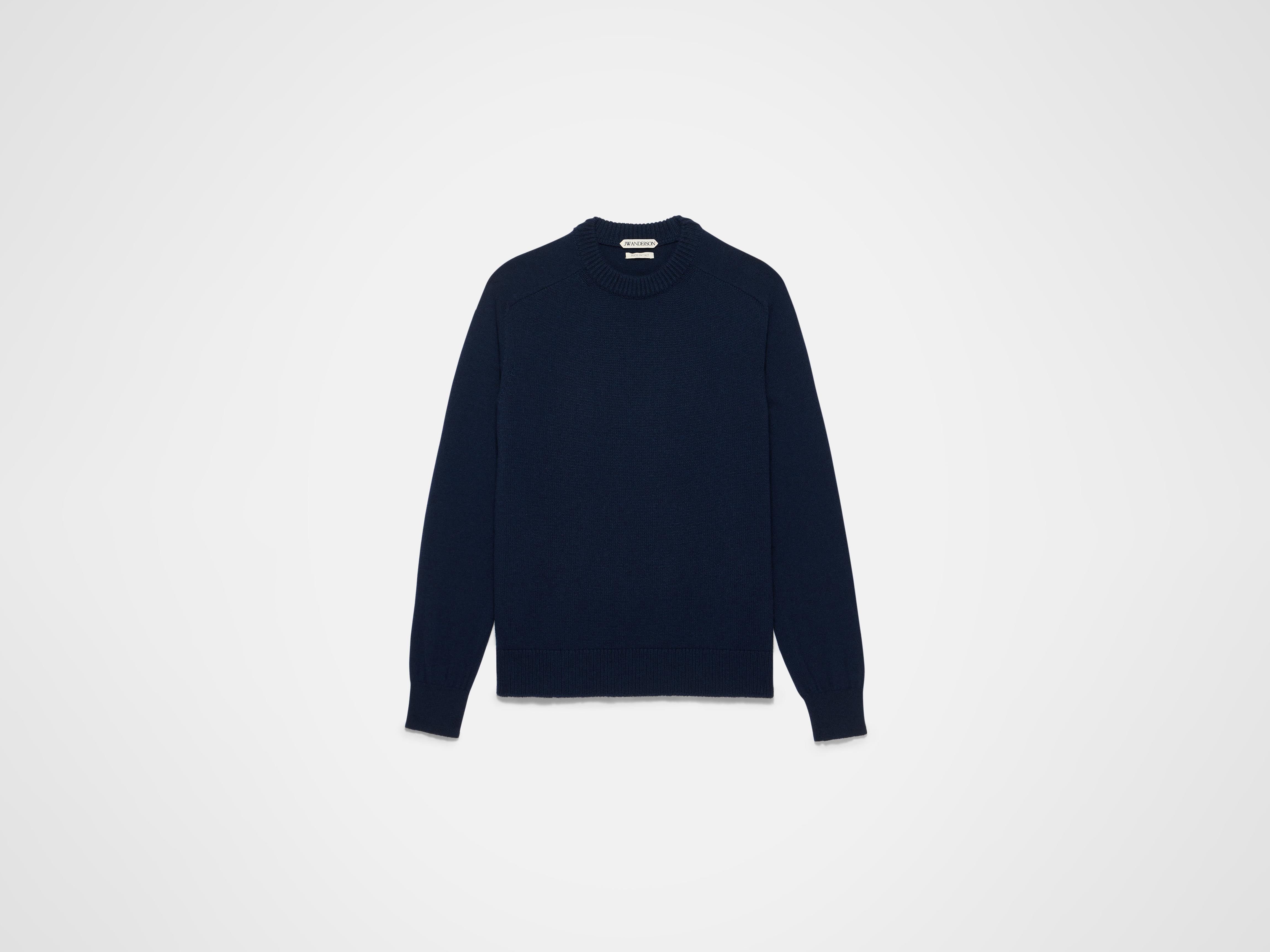 WOMENS RAGLAN JUMPER IN NAVY - Image 4